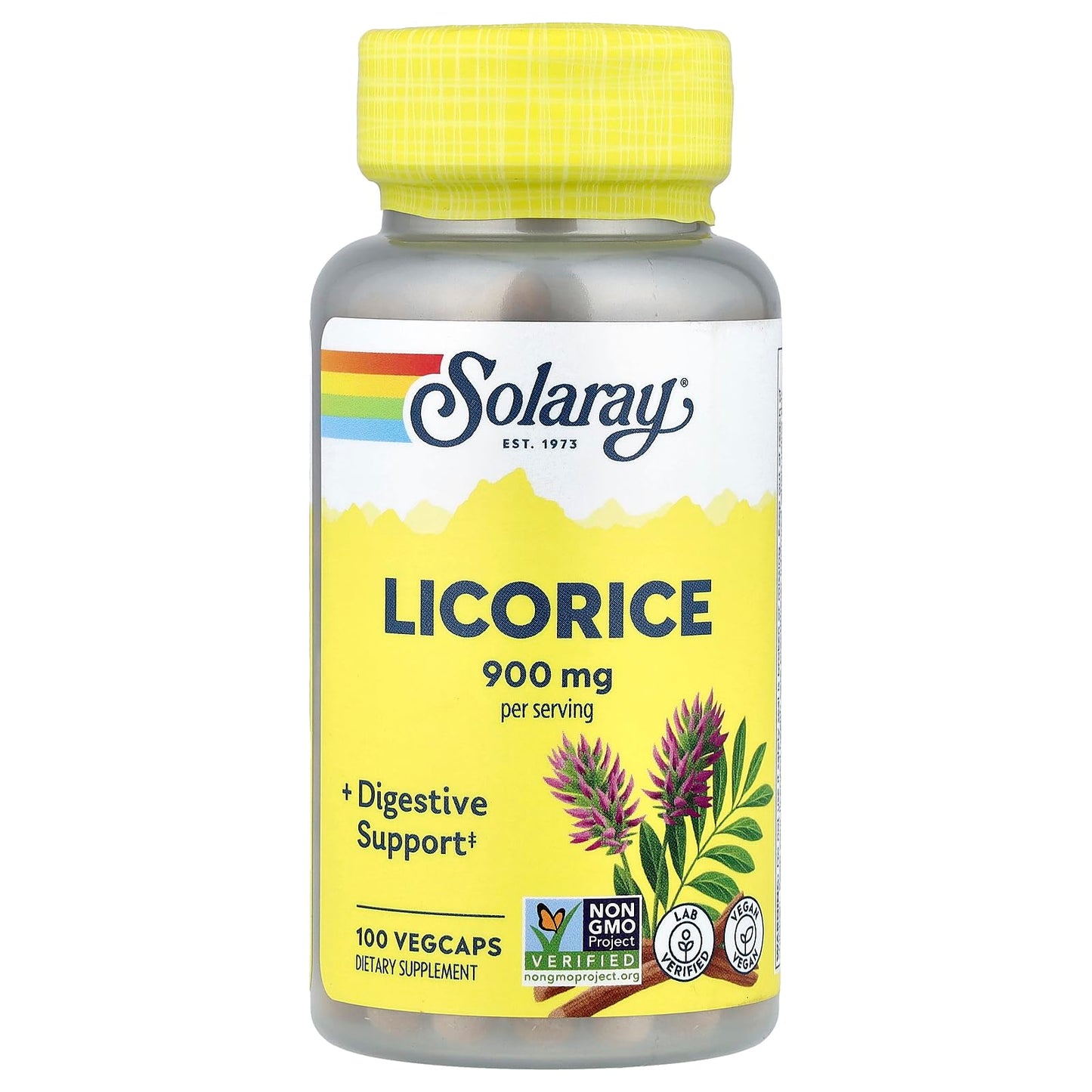 Solaray Licorice Capsule, 100 VegCaps