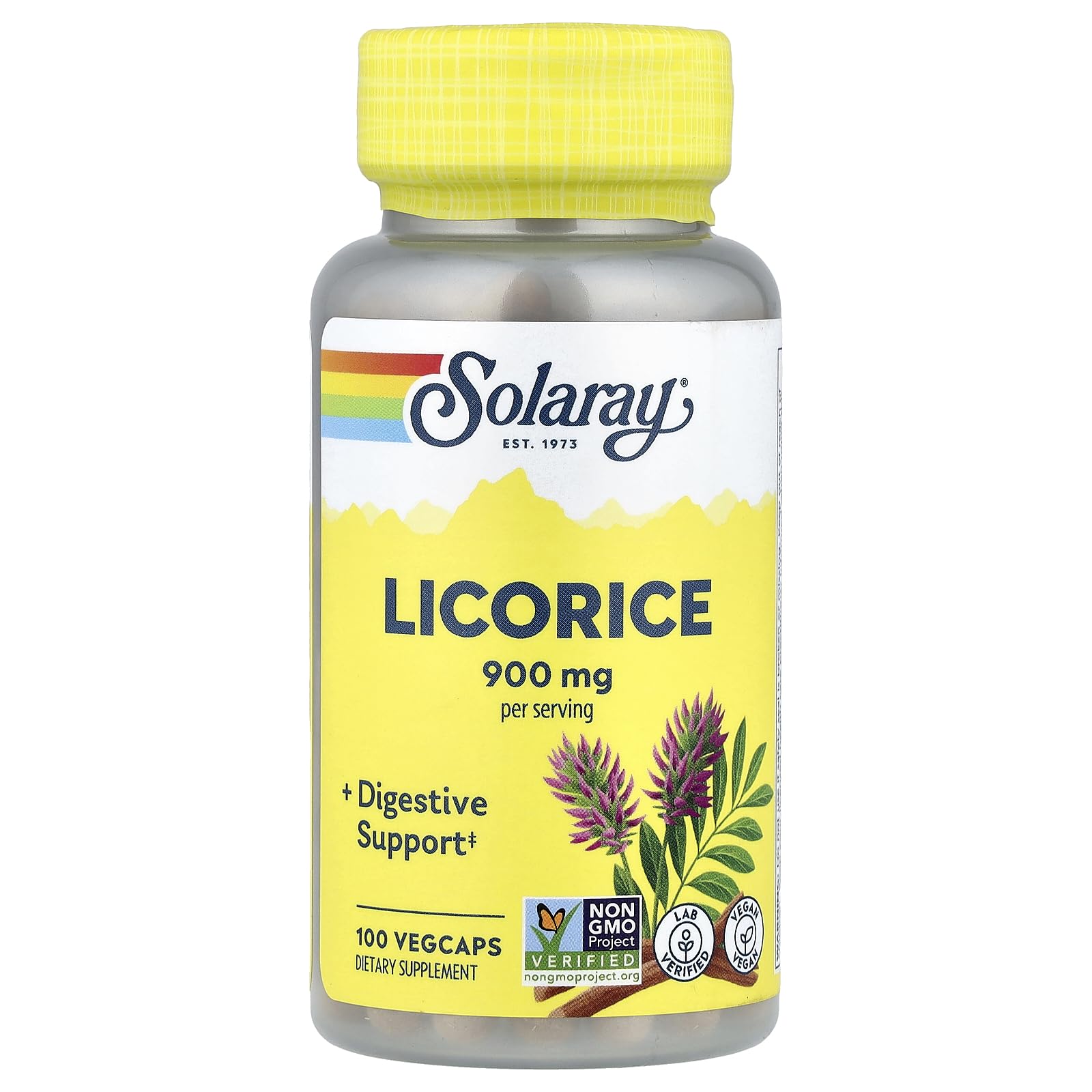 Solaray Licorice Capsule, 100 VegCaps