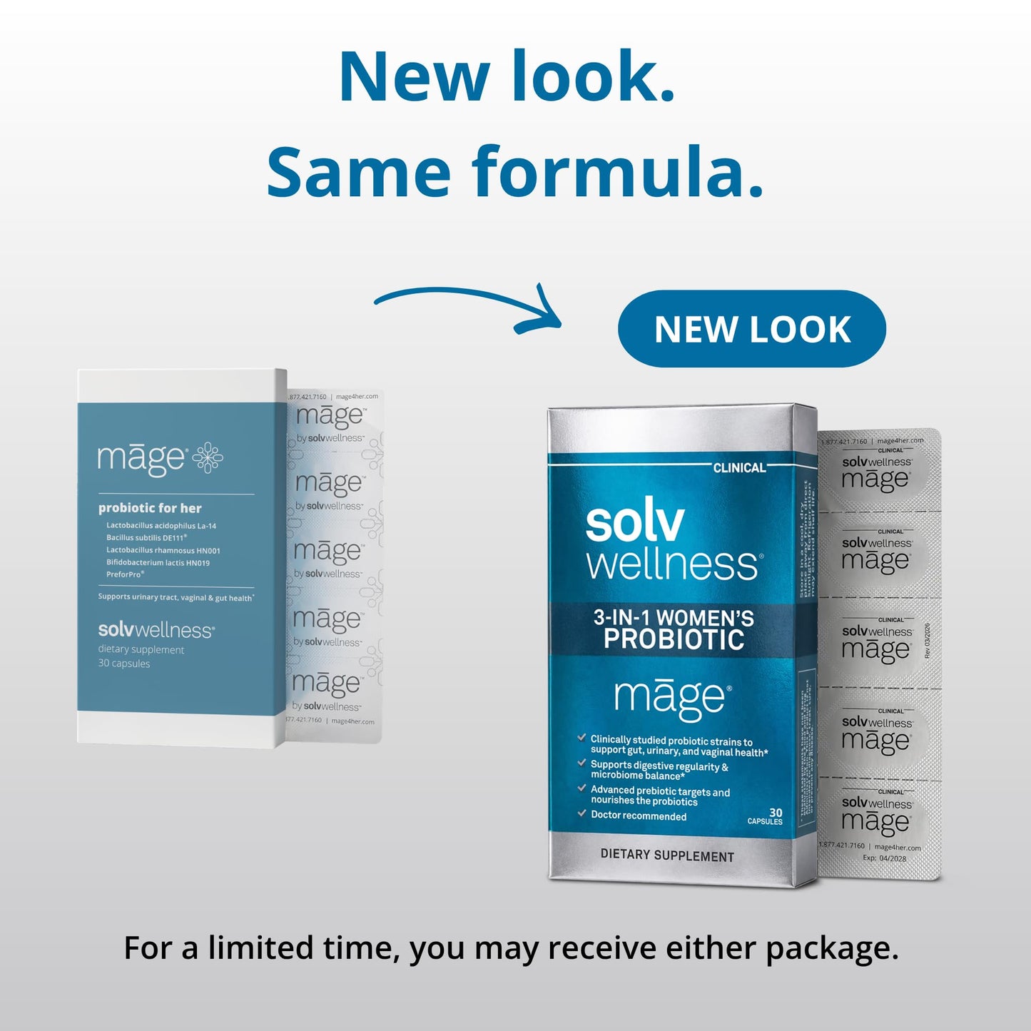 Solv Wellness Mage Probiotic for Her 30 Capsules