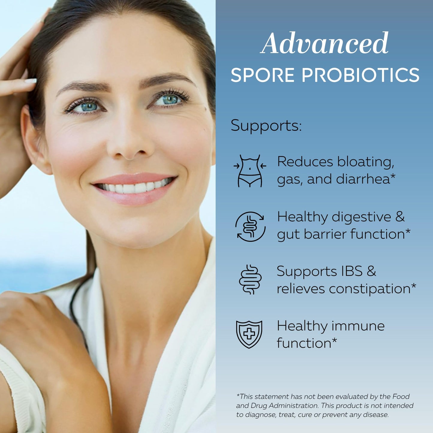 Smart Nutrients RESTORE Digestive Probiotics & Antioxidant Daily Supplement Capsules 60 Capsules