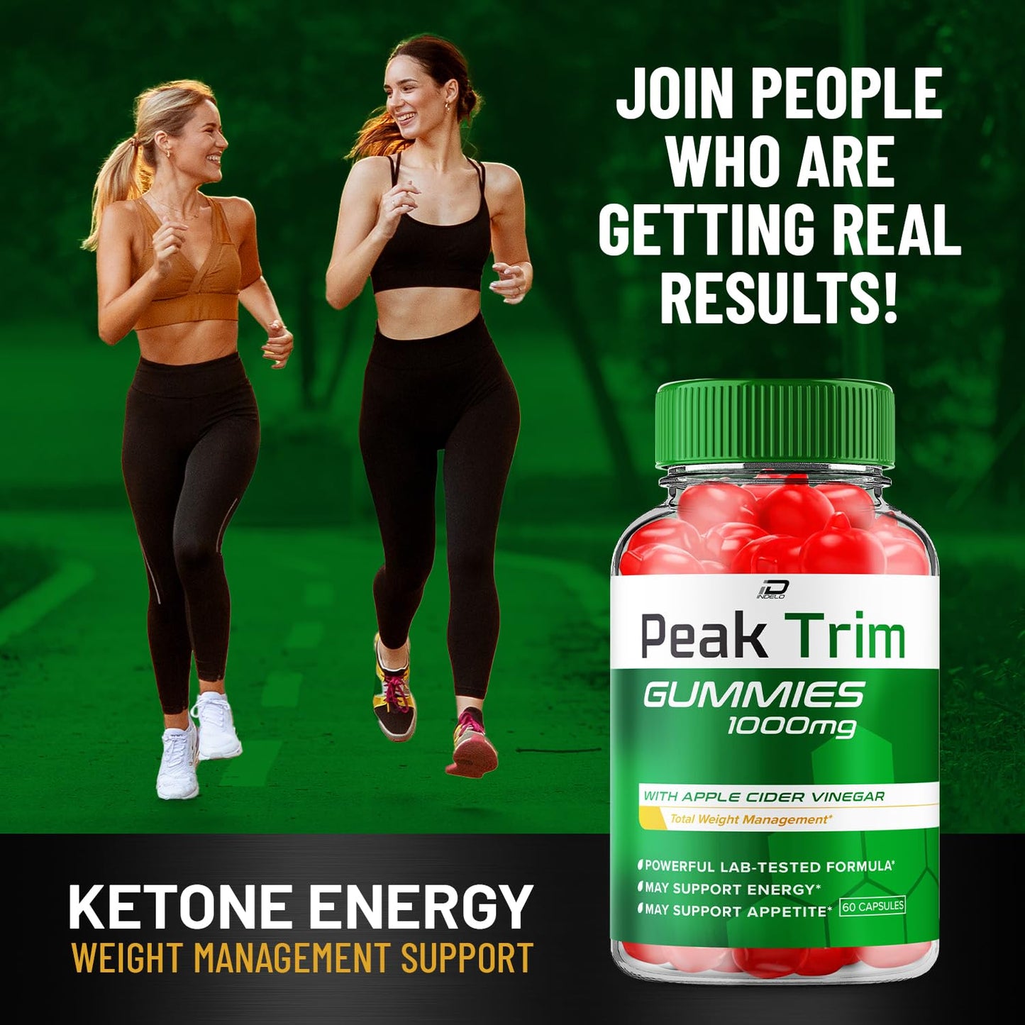 Indelo Peak Trim Keto ACV Gummies 180 Gummies