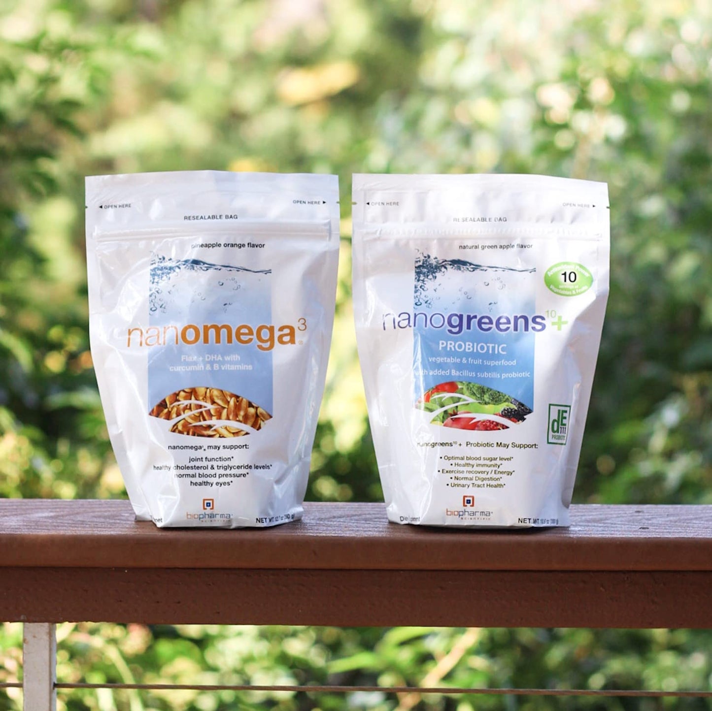 BioPharma Scientific NanOmega Plant-Based Omega-3 Flaxseed + DHA Vegan Powder 12.7 Ounce