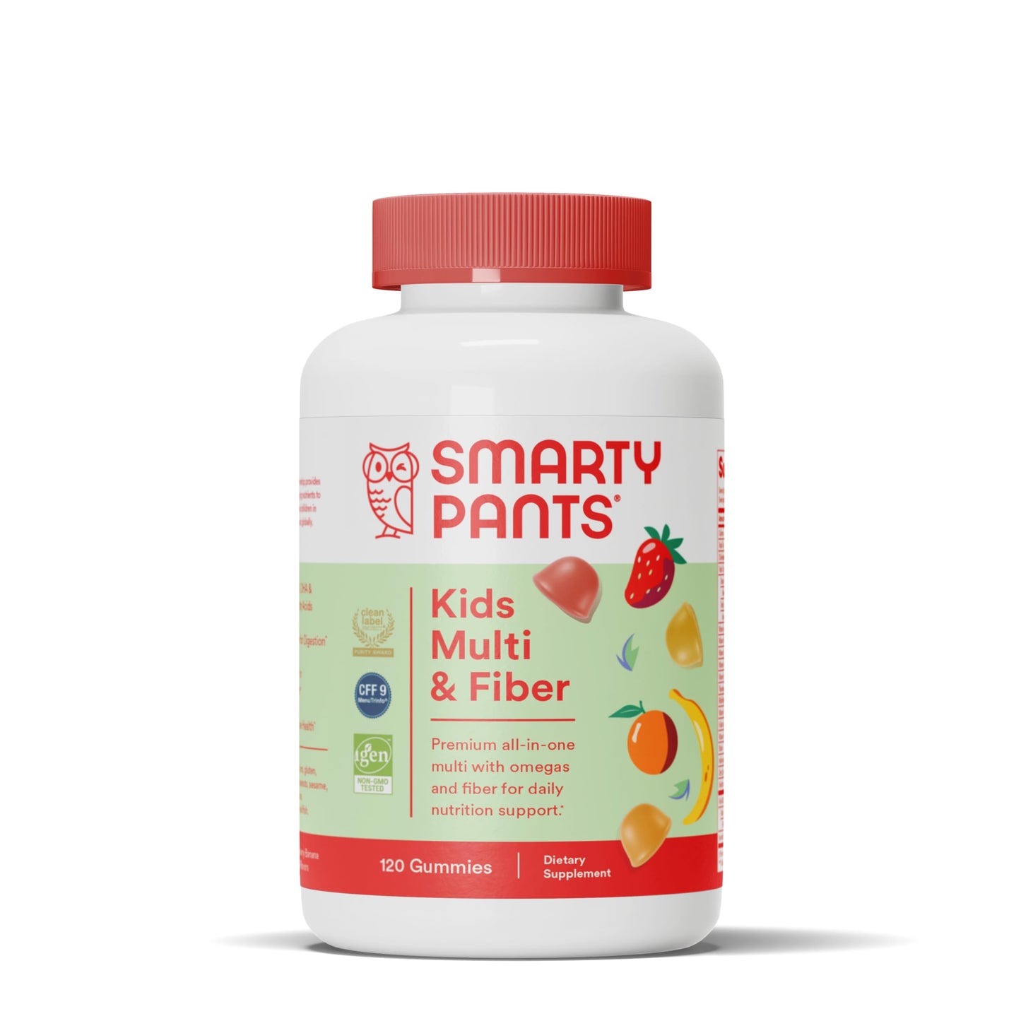 SmartyPants Kids Multivitamin Gummies and Fiber Supplement Gummy, 120 Count