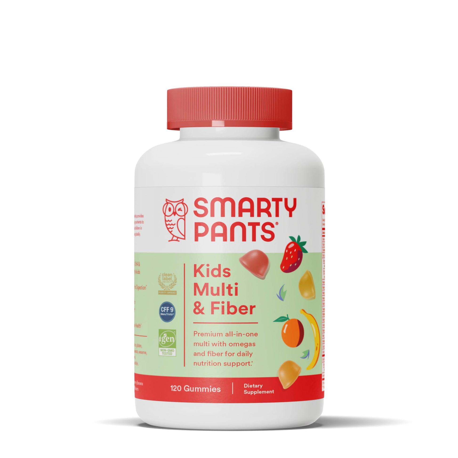 SmartyPants Kids Multivitamin Gummies and Fiber Supplement Gummy, 120 Count