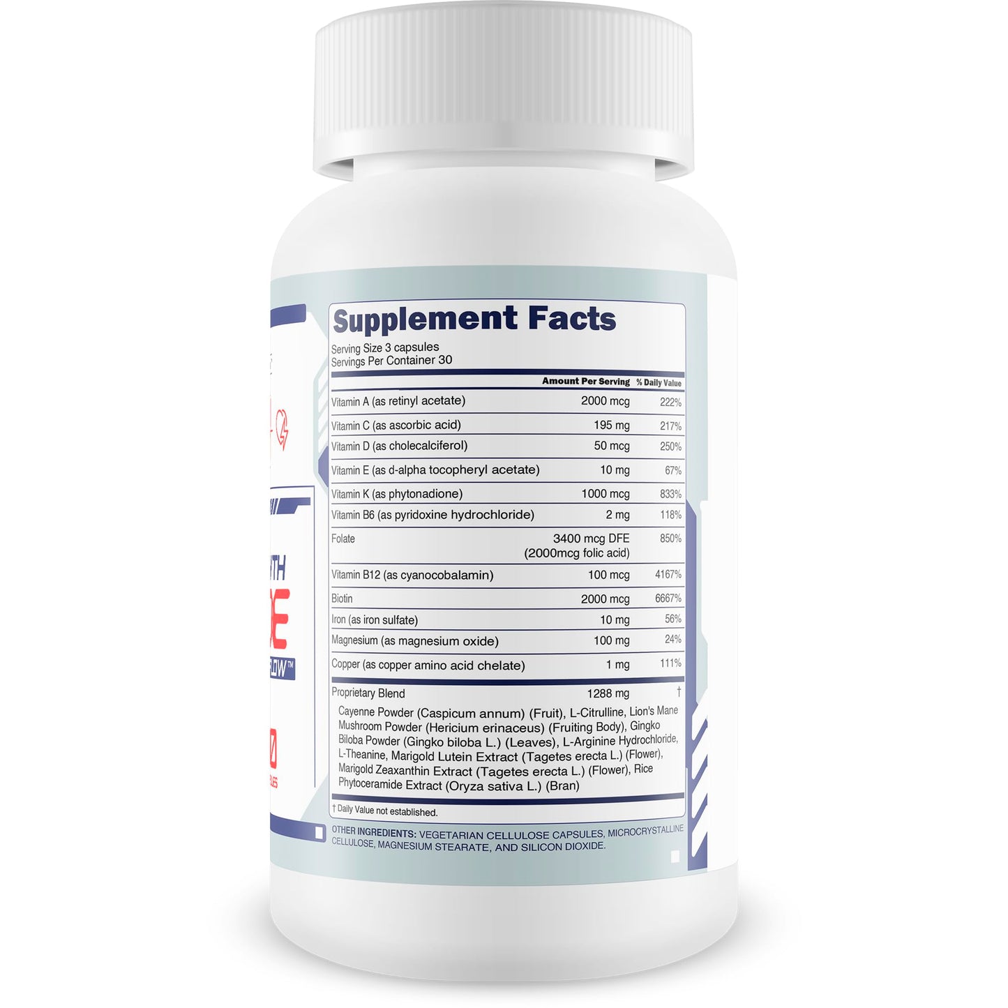 Happy Health Marketplace The Growth Code for Bloodflow Capsules 90 Count