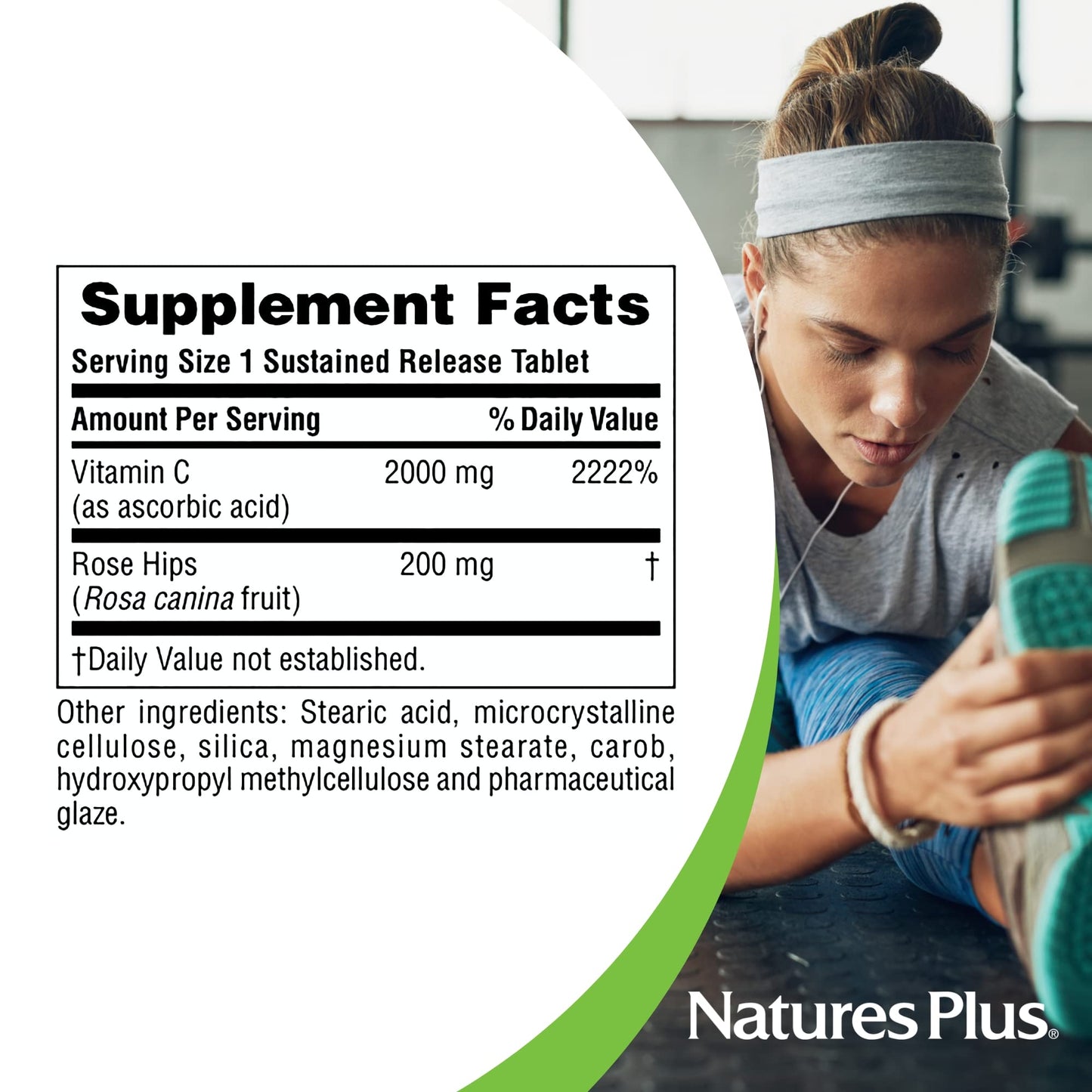 NaturesPlus Ultra C with Rose Hips, Sustained Release Tablet, 90 Tablets