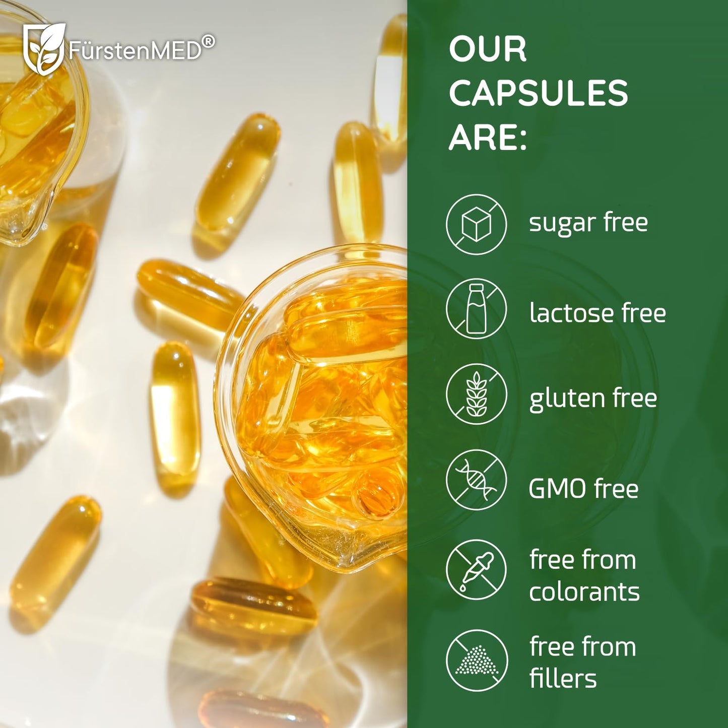 FürstenMED Algae Oil Vegan Omega-3 Softgels 60