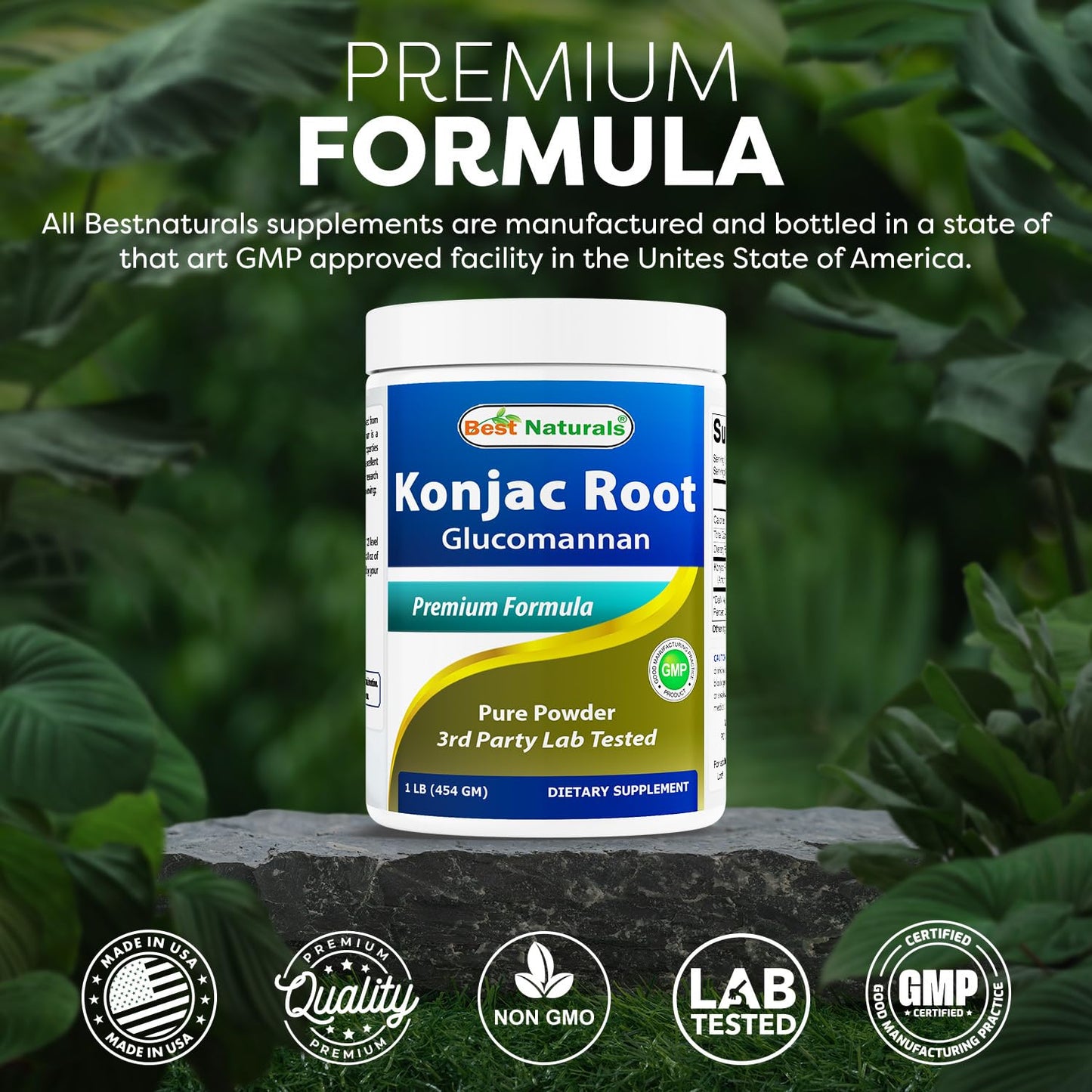 Best Naturals Konjac Glucomannan Root Powder 32 Servings