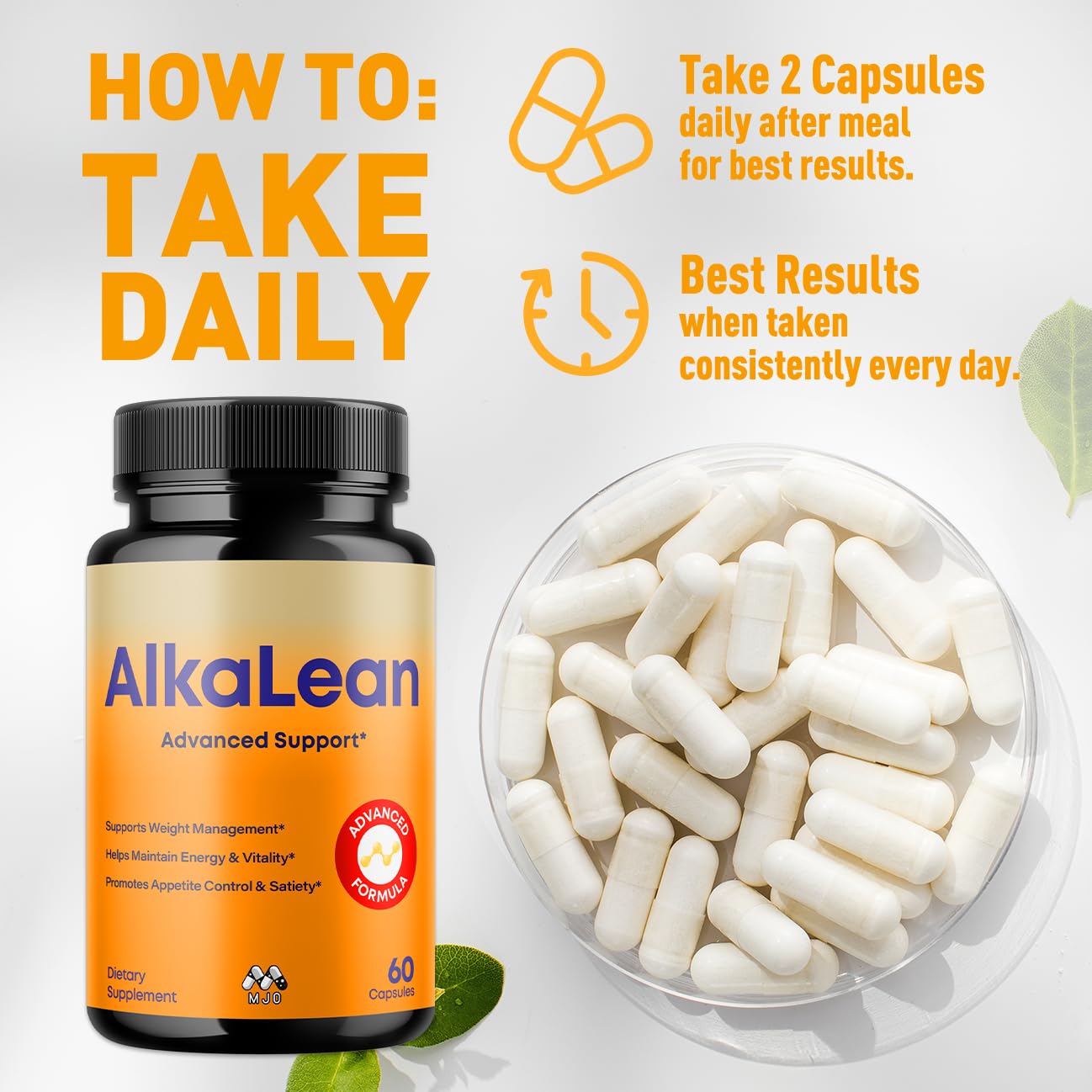 MJO Alkalean Capsules, 180 Capsules