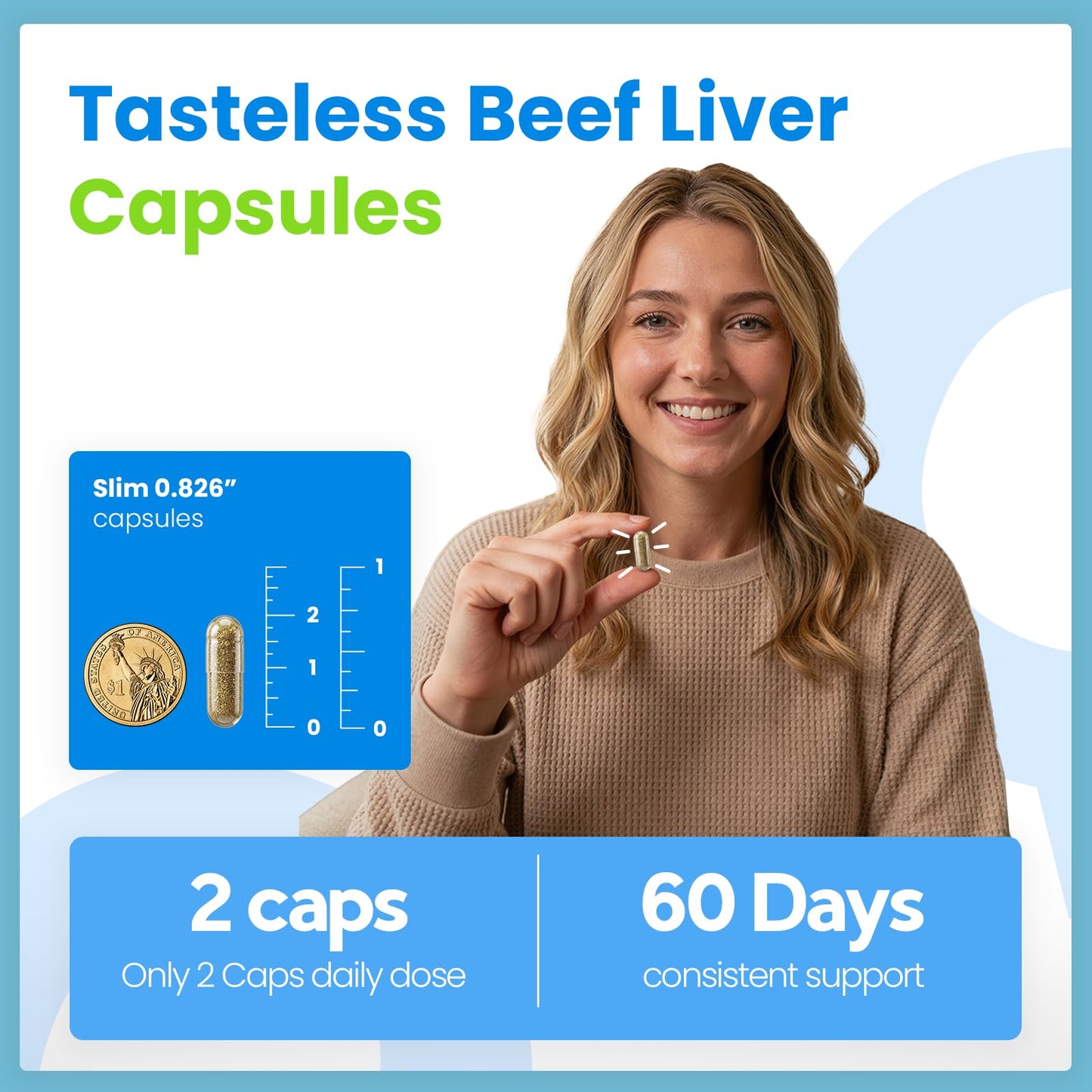 VCCVBB Beef Organ Supplements for Women, Capsules – Beef Liver, Kidney, Heart, Uterus Tissue, Hormonal Balance, Immune Support – Grass-Fed, Pasture-Raised – 120 Capsules