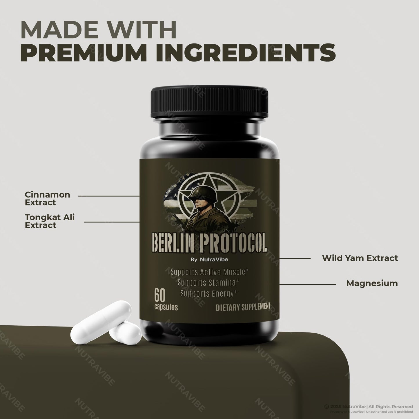 NutraVibe Berlin Protocol Capsules 300 Capsules
