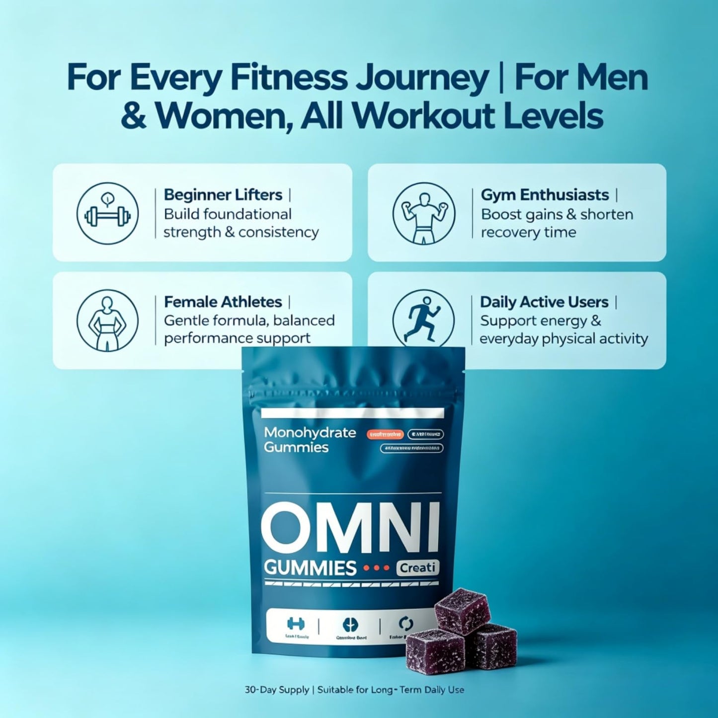Omni Gummies Creatine Gummy, 30 Count