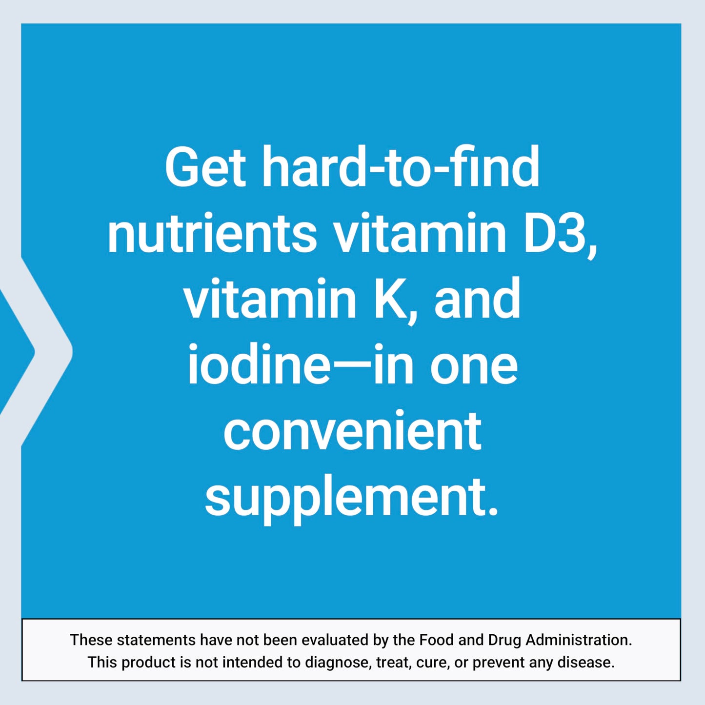Life Extension Vitamin D3 and K2 with Sea-Iodine, 60 Capsules