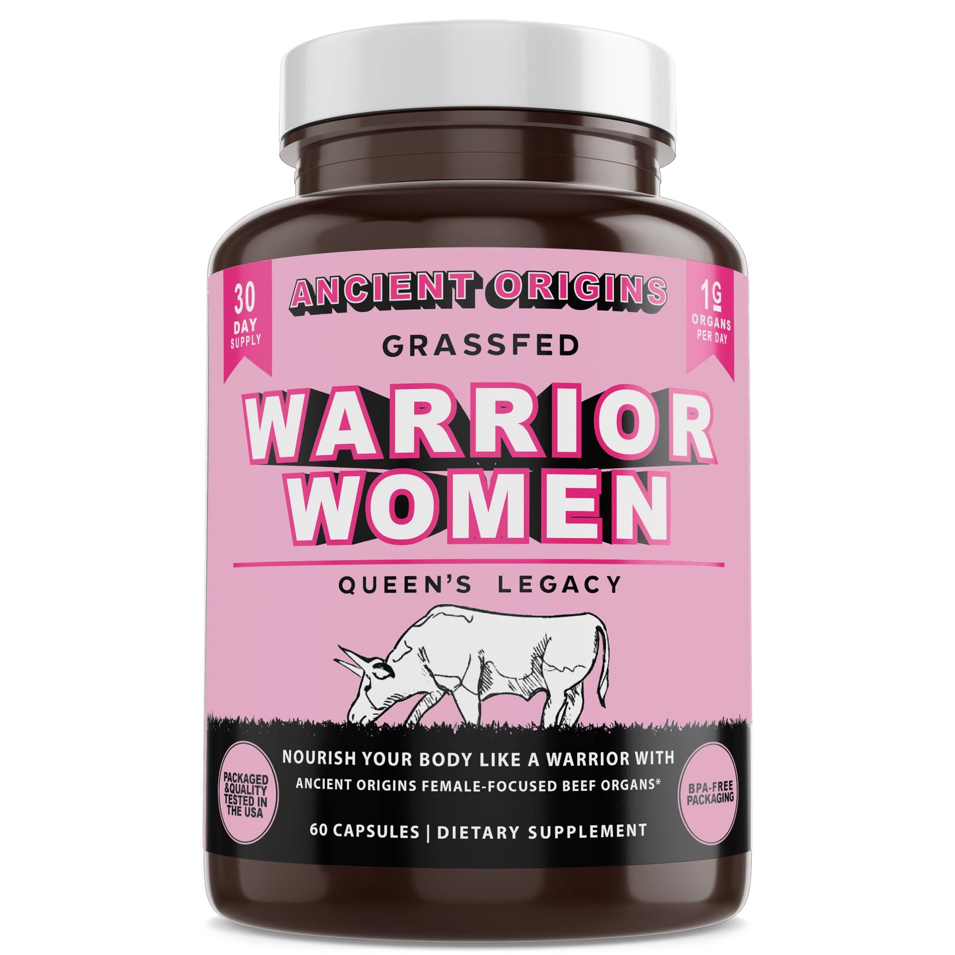 Ancient Origins Women’s Beef Organ Complex Capsule, 60 Count