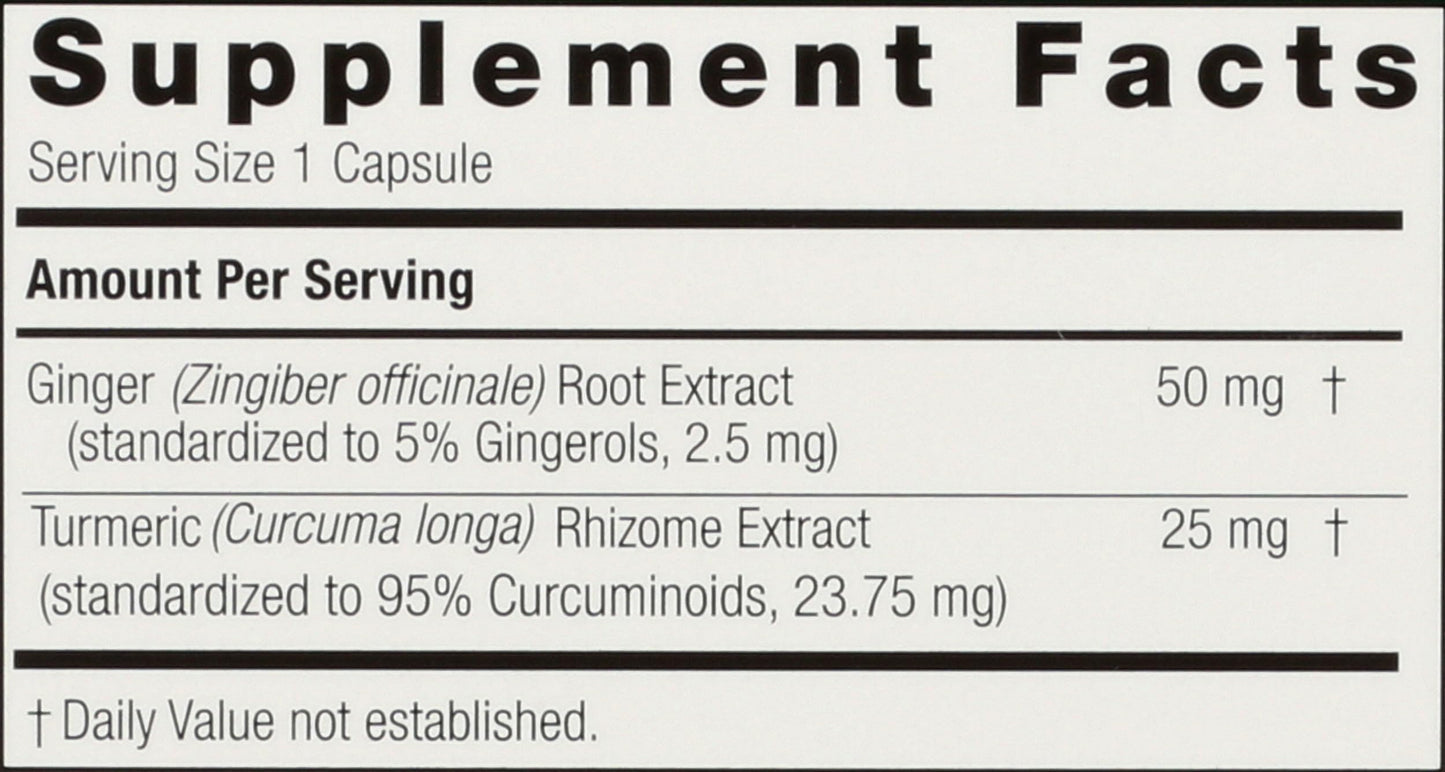 Nature's Answer Turmeric and Ginger Capsules 90 Count