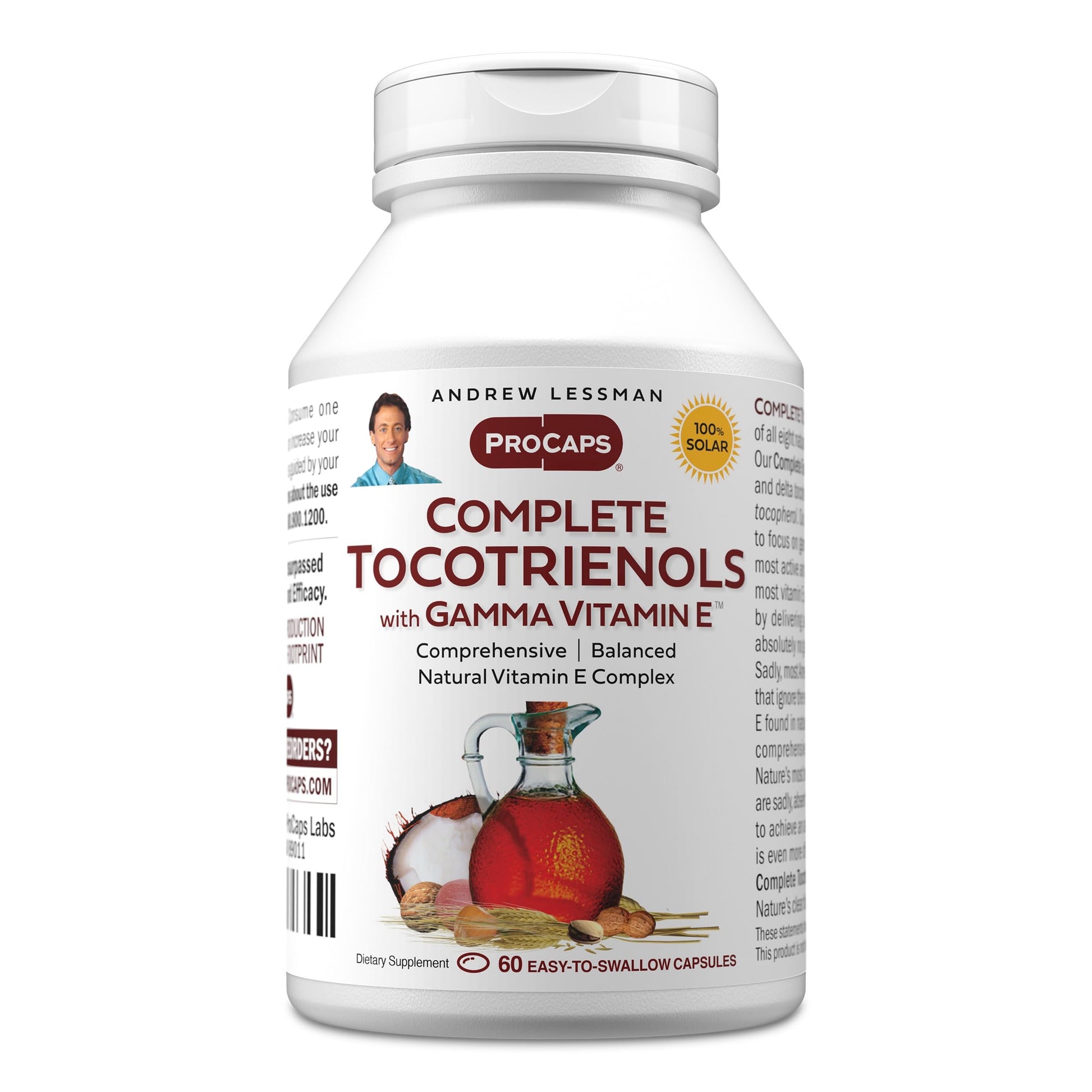 ANDREW LESSMAN Complete Tocotrienols with Gamma Vitamin E 60 Capsules