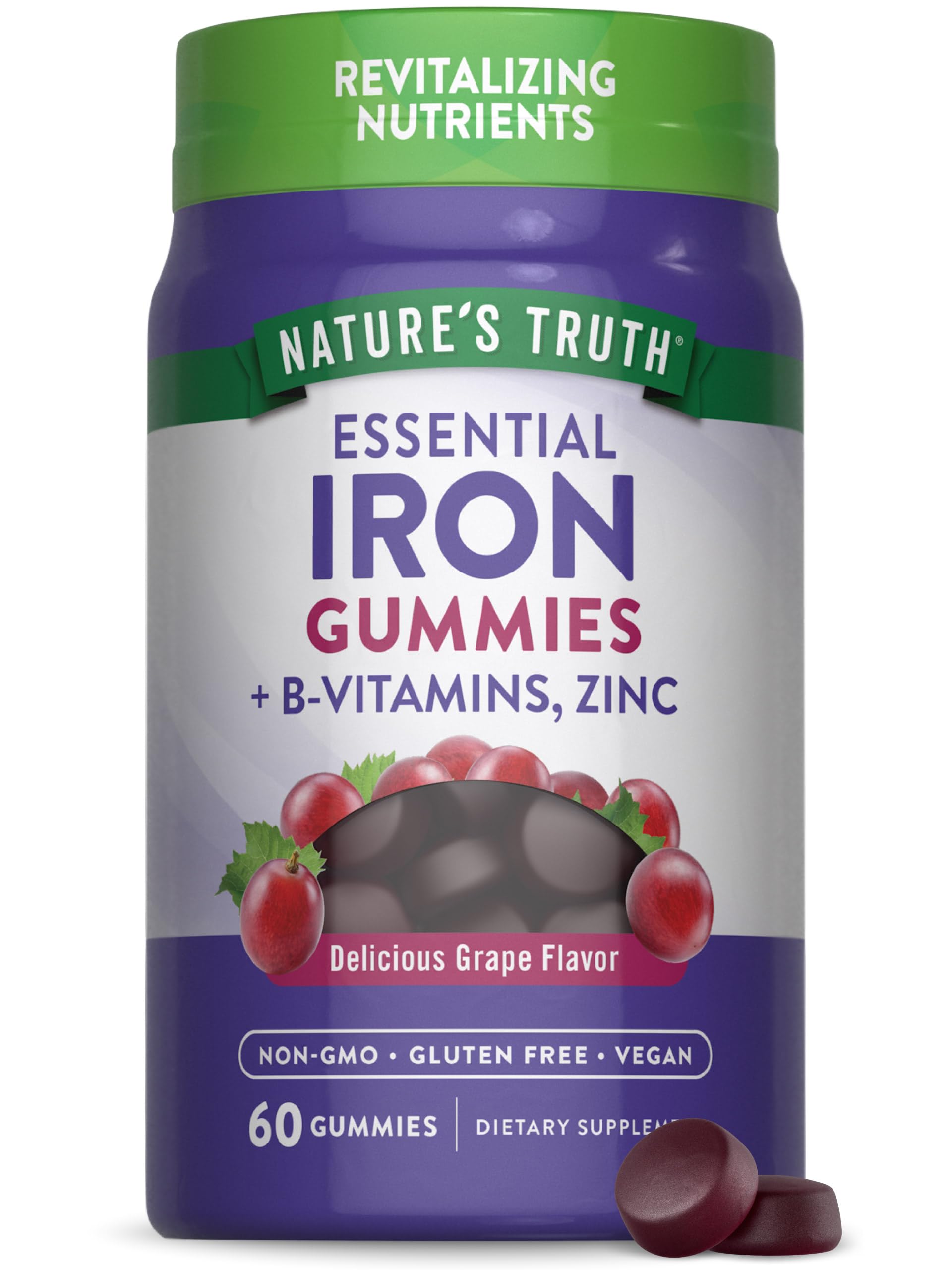 Nature's Truth Iron Gummies 60 Count