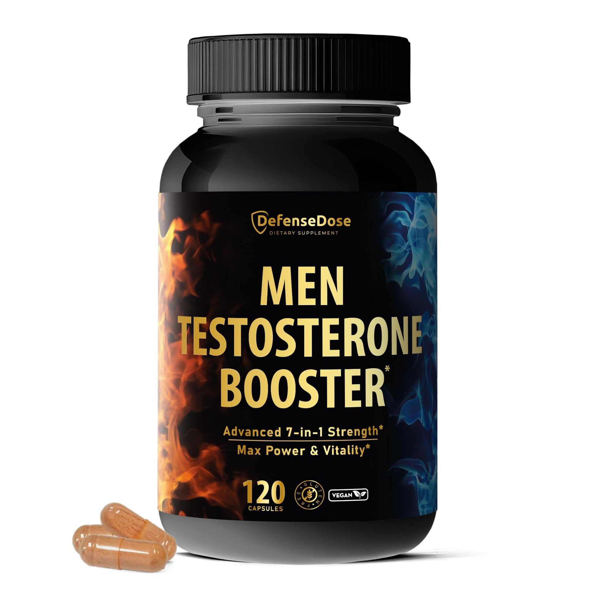 Defense Dose Testosterone Libido Booster Capsule 120 Count