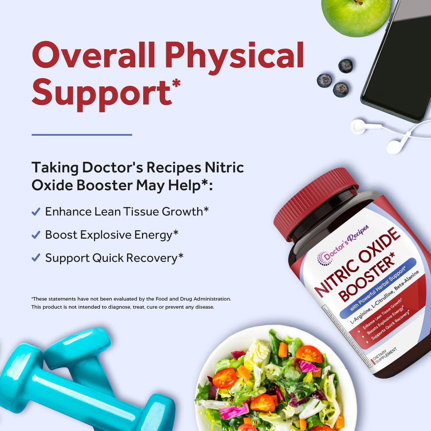 Doctor's Recipes Nitric Oxide Booster Capsule, 60 Capsules