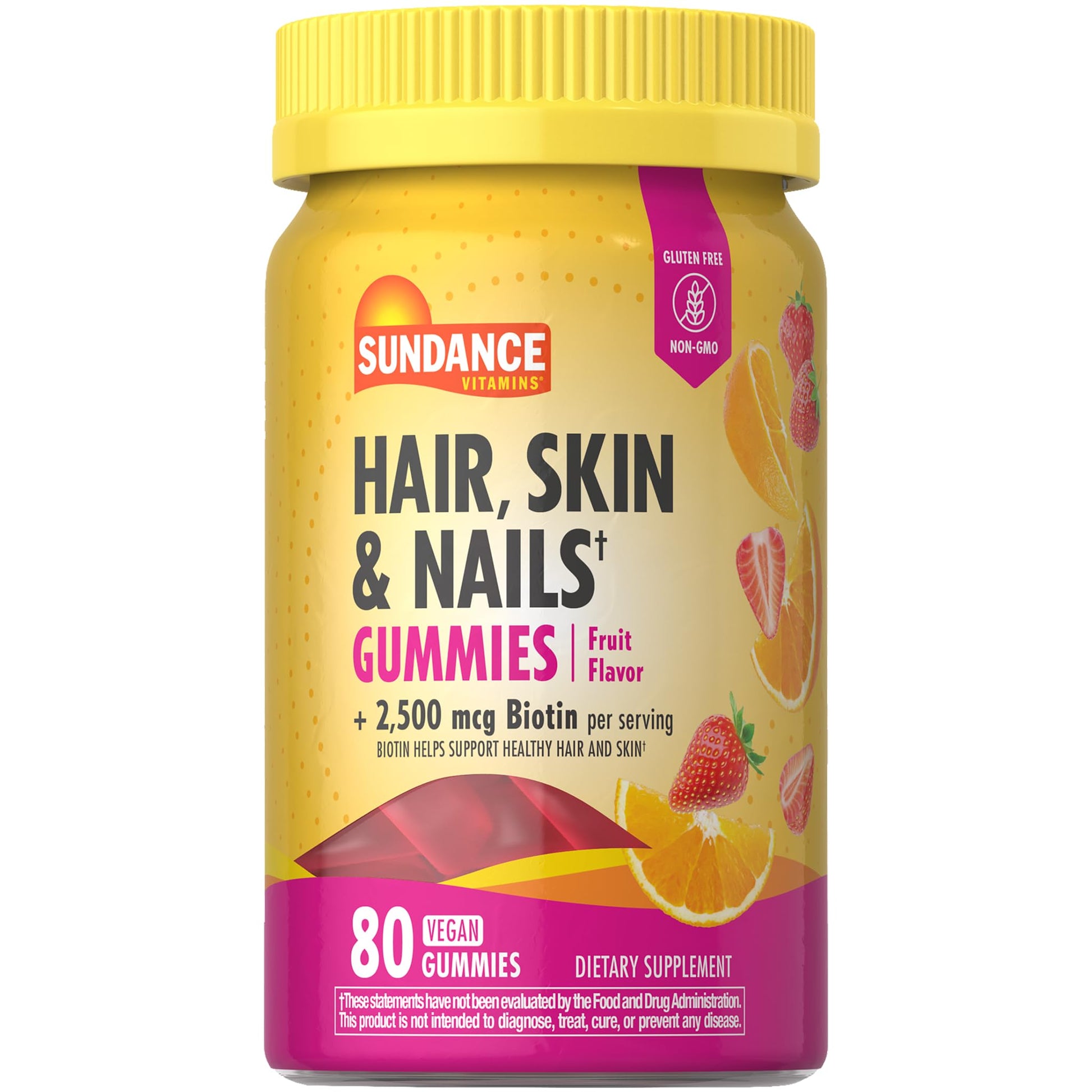 Sundance Hair, Skin, and Nails Biotin Gummies, 80 Count