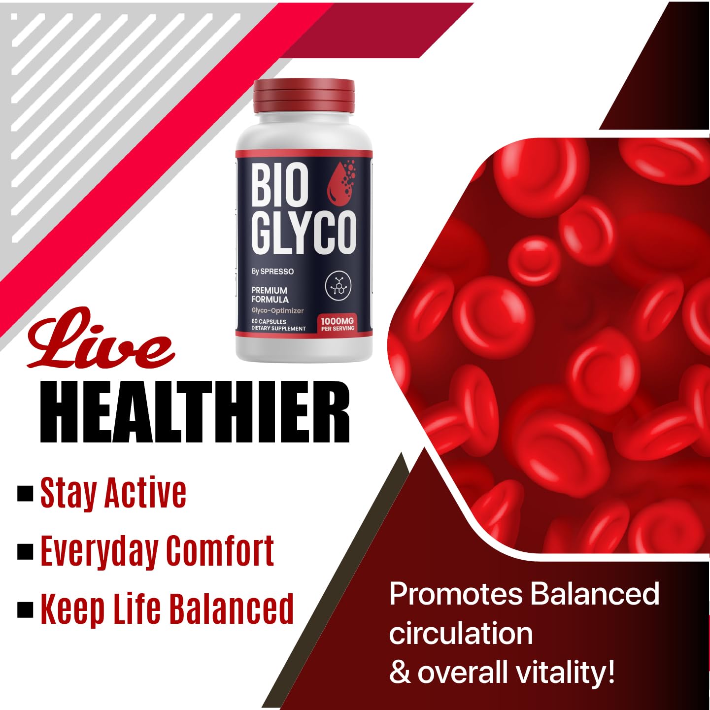 SPRESSO Bio Glyco Capsules, 60 Capsules