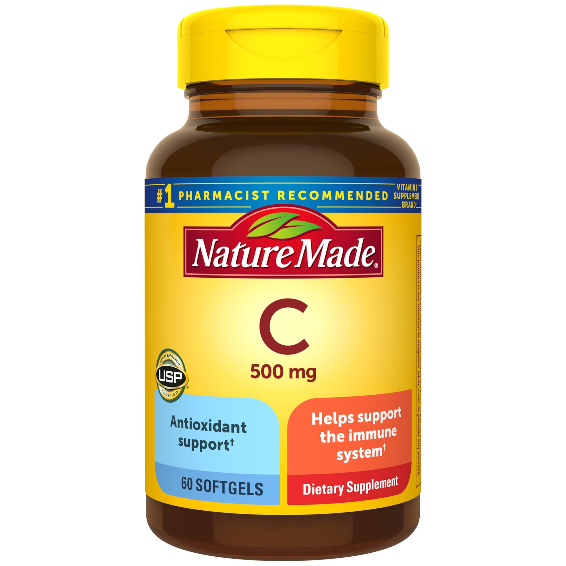 Nature Made Vitamin C 500 mg Softgels, 60 Count
