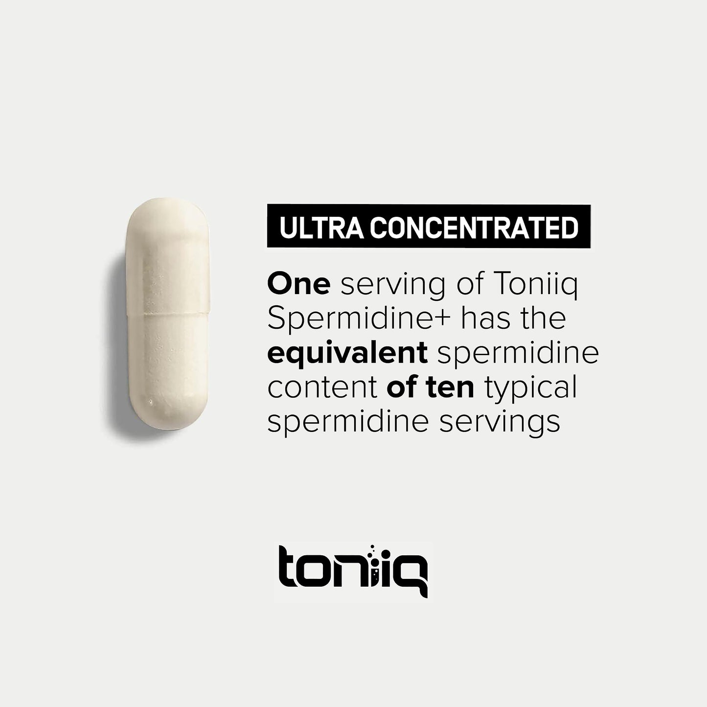 Toniiq 22mg Ultra Concentrated Spermidine Capsule, 60 Capsules