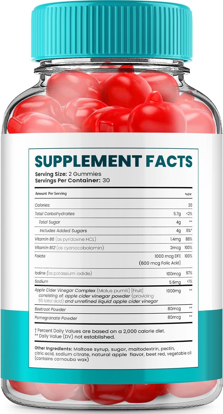 Indelo Teniva ACV Gummies 180 Gummies