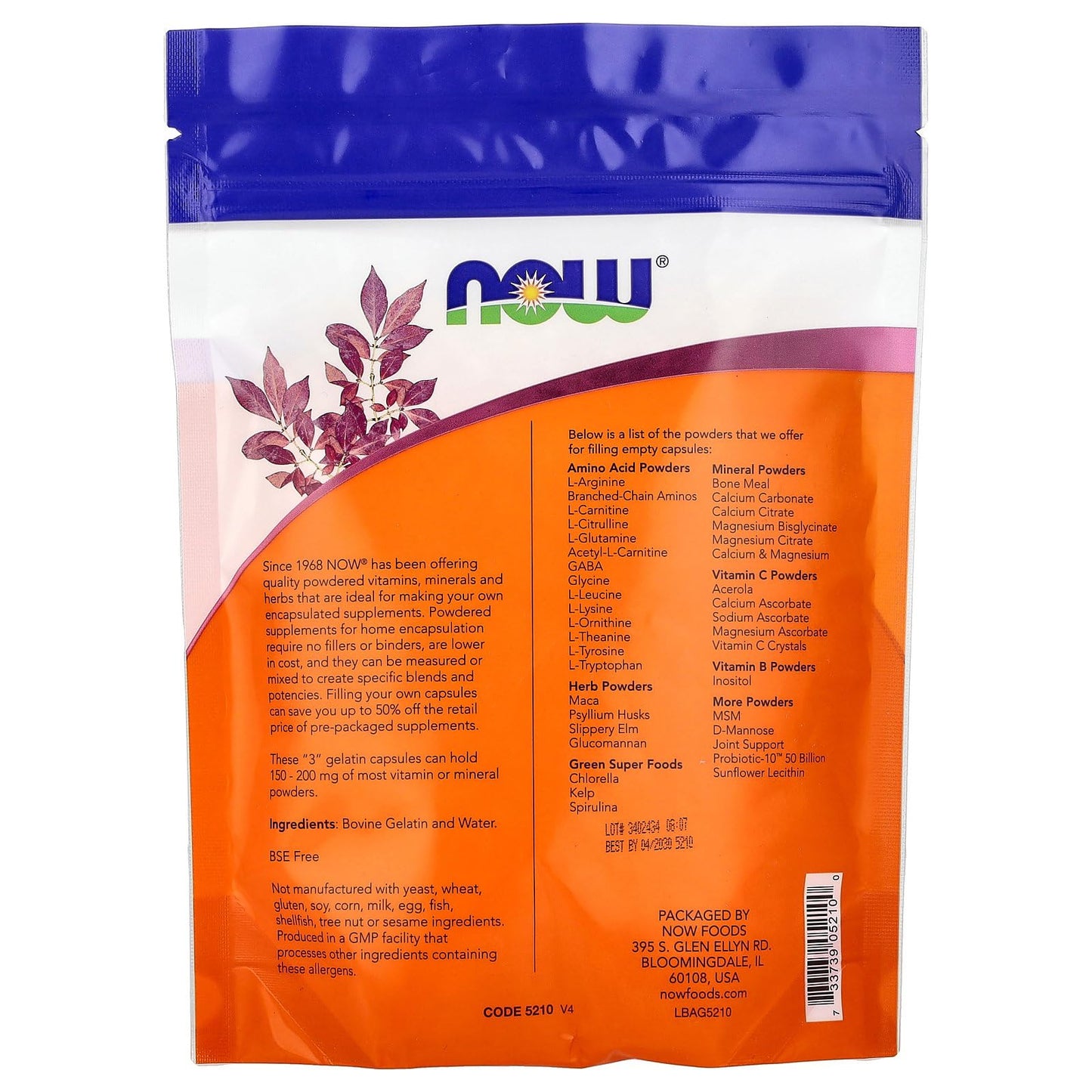 NOW Foods Empty Gel Caps #3 Capsule, 1 Count