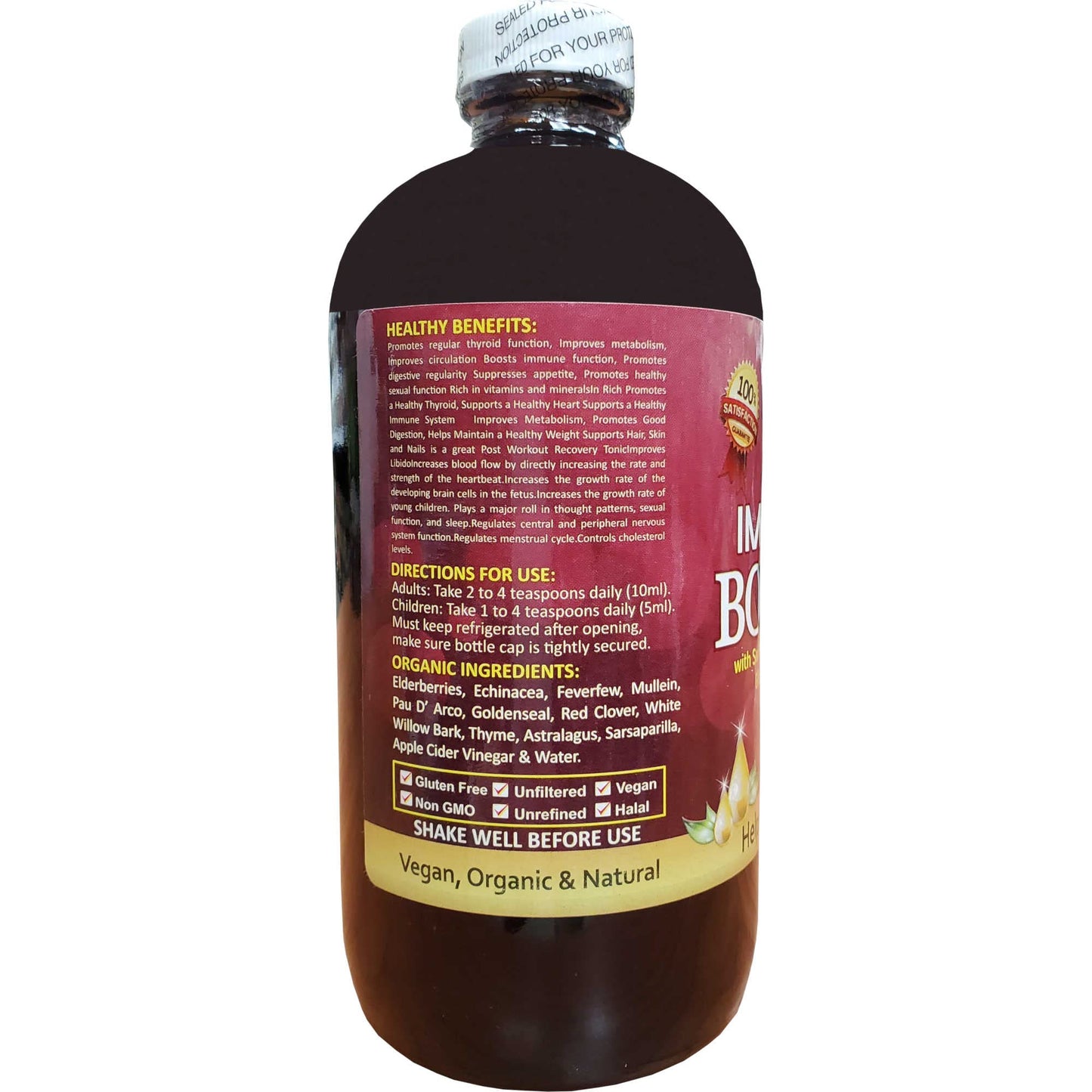 Essential Palace Organic Immunity Booster with Sea Moss Gel, Aloe Vera, Astragalus, Giloy, Angelica Roots Extracts Softgels 16