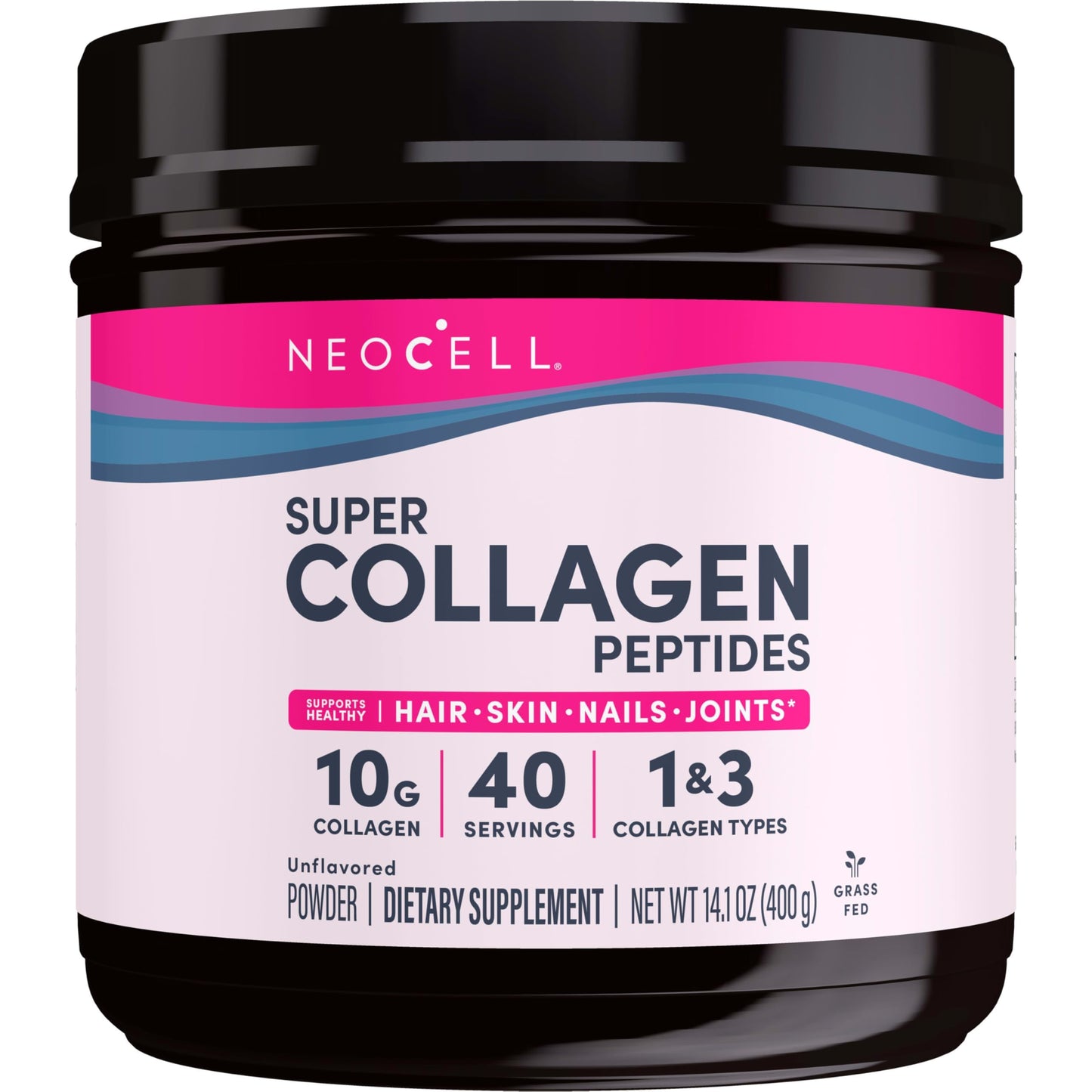 NeoCell Grassfed Collagen Peptides Powder, 14 oz