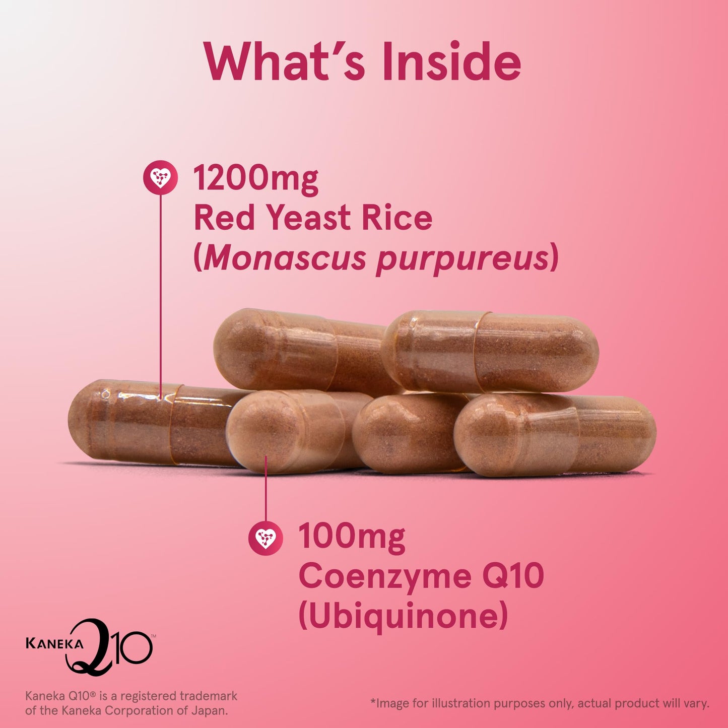 Jarrow Formulas Red Yeast Rice 1200 mg & CoQ10 100 mg Capsule, 120 Veggie Caps