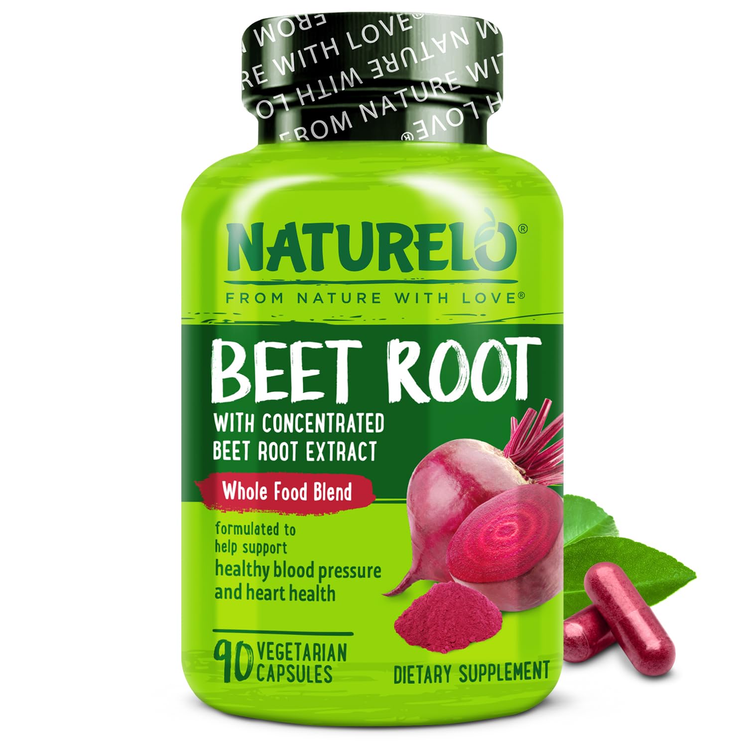 NATURELO Beet Root Capsule 90 Count