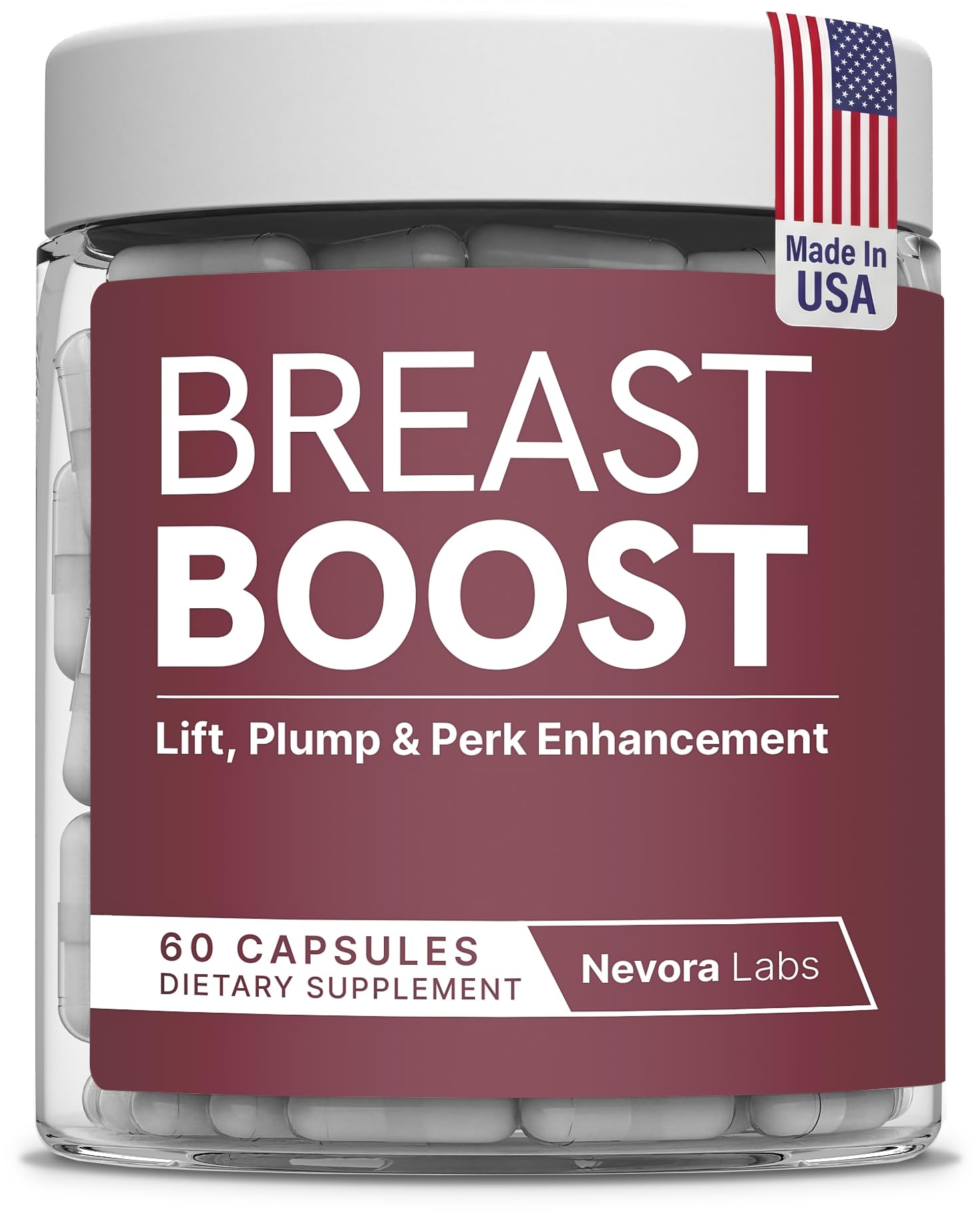 Nevora Labs Breast Boost Breast Enhancement Pills Capsule 60 Count