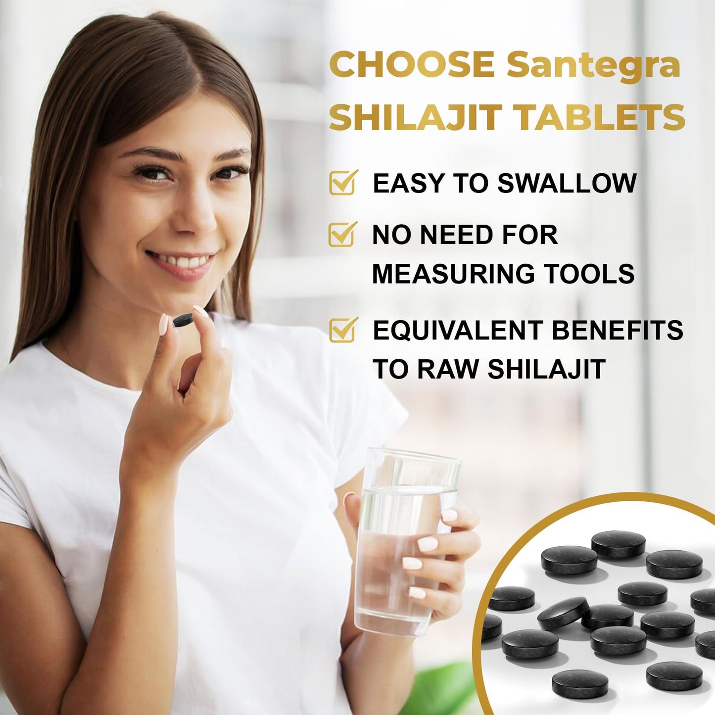 Santegra Shilajit 500 mg 120 Tablets