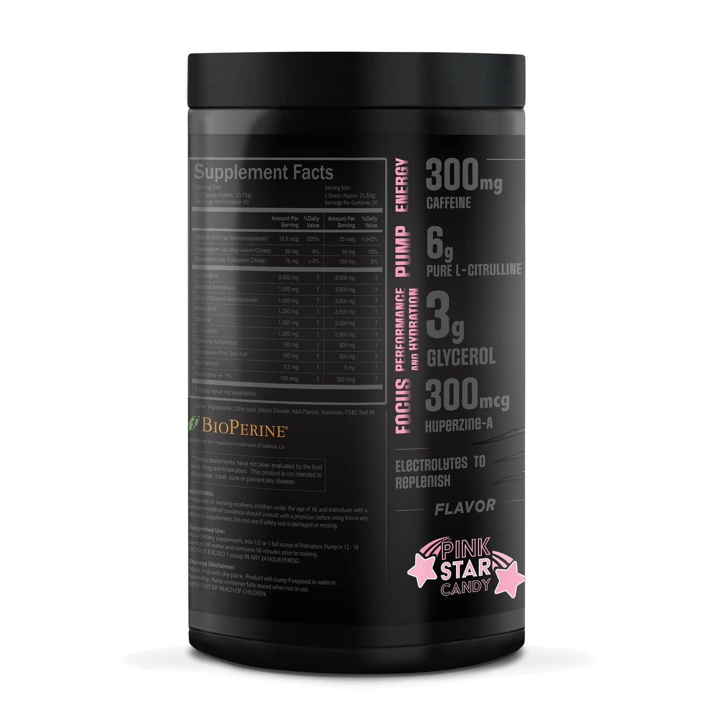 Natty Labs Prehistoric Pump Pre Workout Powder 16 Servings