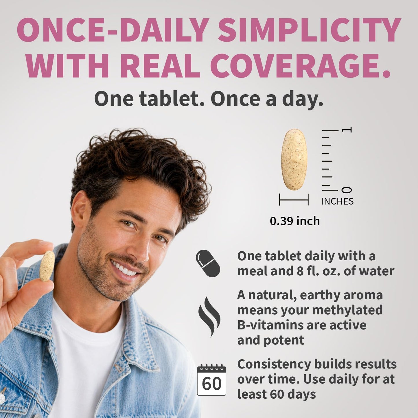 MEDCHOICE Complete 29-in-1 Methylated Multivitamin for Men & Women with Omega-3 Tablet, 70 Count