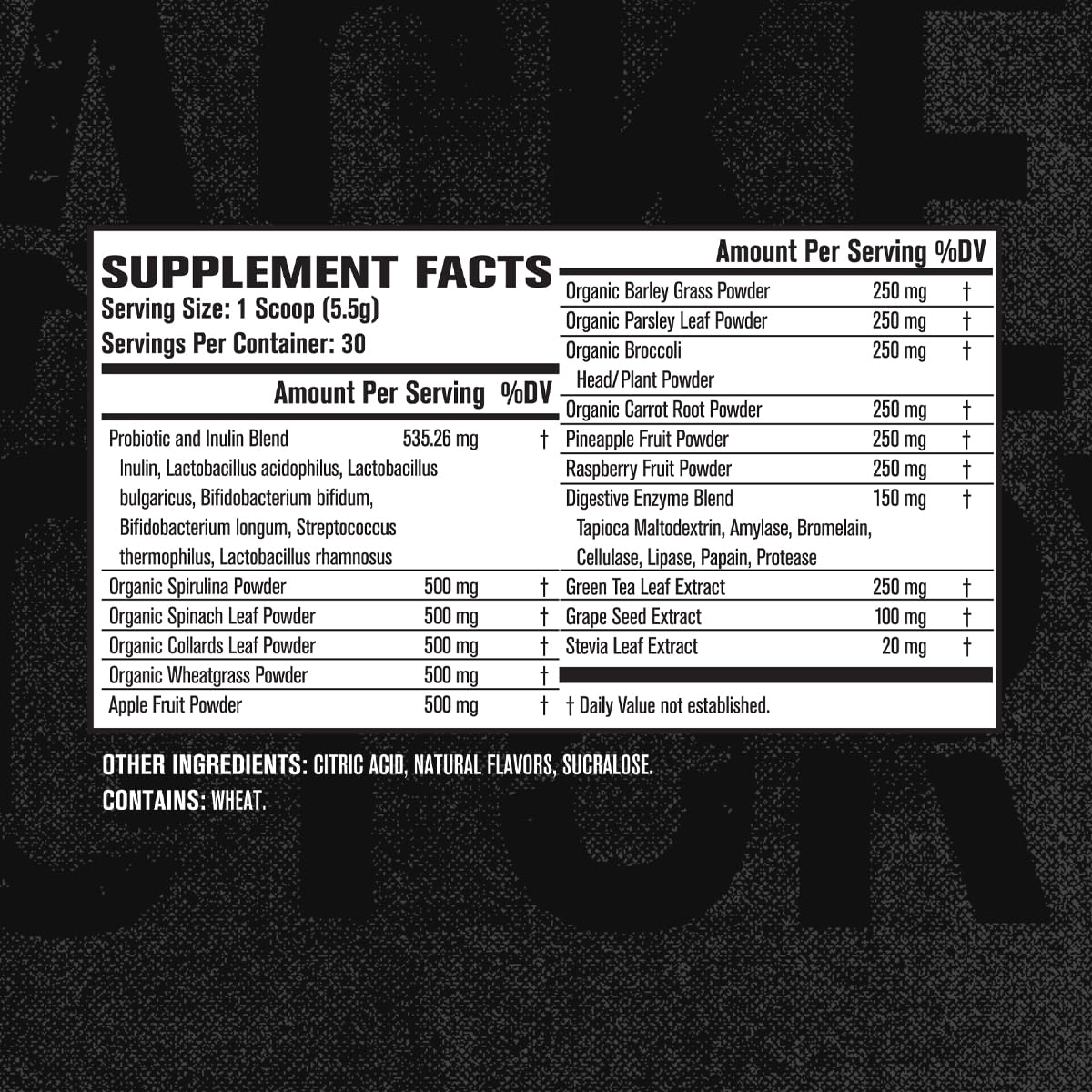 Jacked Factory Green Surge Green Superfood Powder, 6.3 Ounce