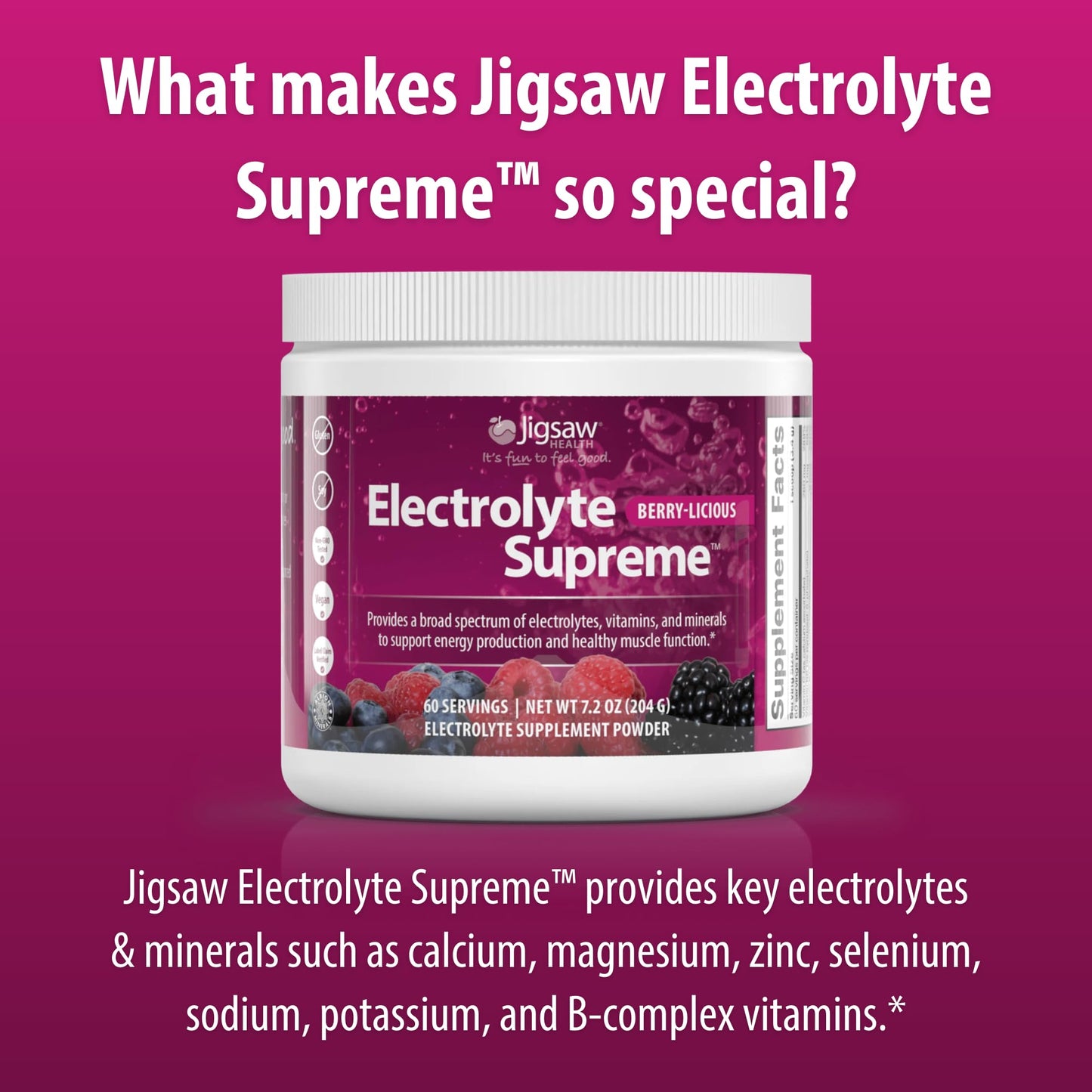 Jigsaw Health Electrolyte Supreme Powder 11.4