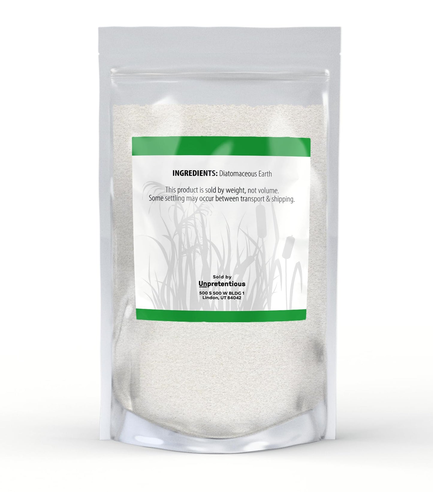 Unpretentious Diatomaceous Earth, Freshwater Amorphous Silica Powder 48 Ounces