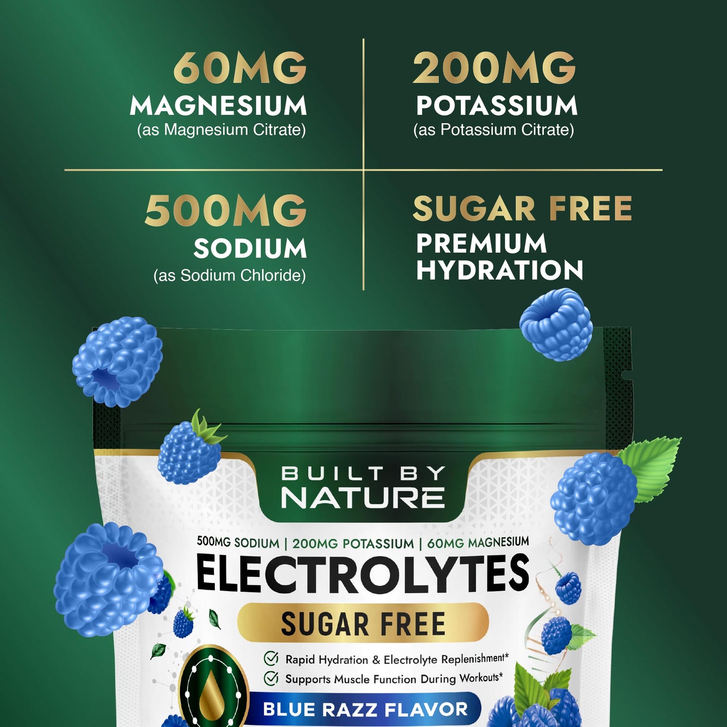Built by Nature Electrolytes Powder 9.27