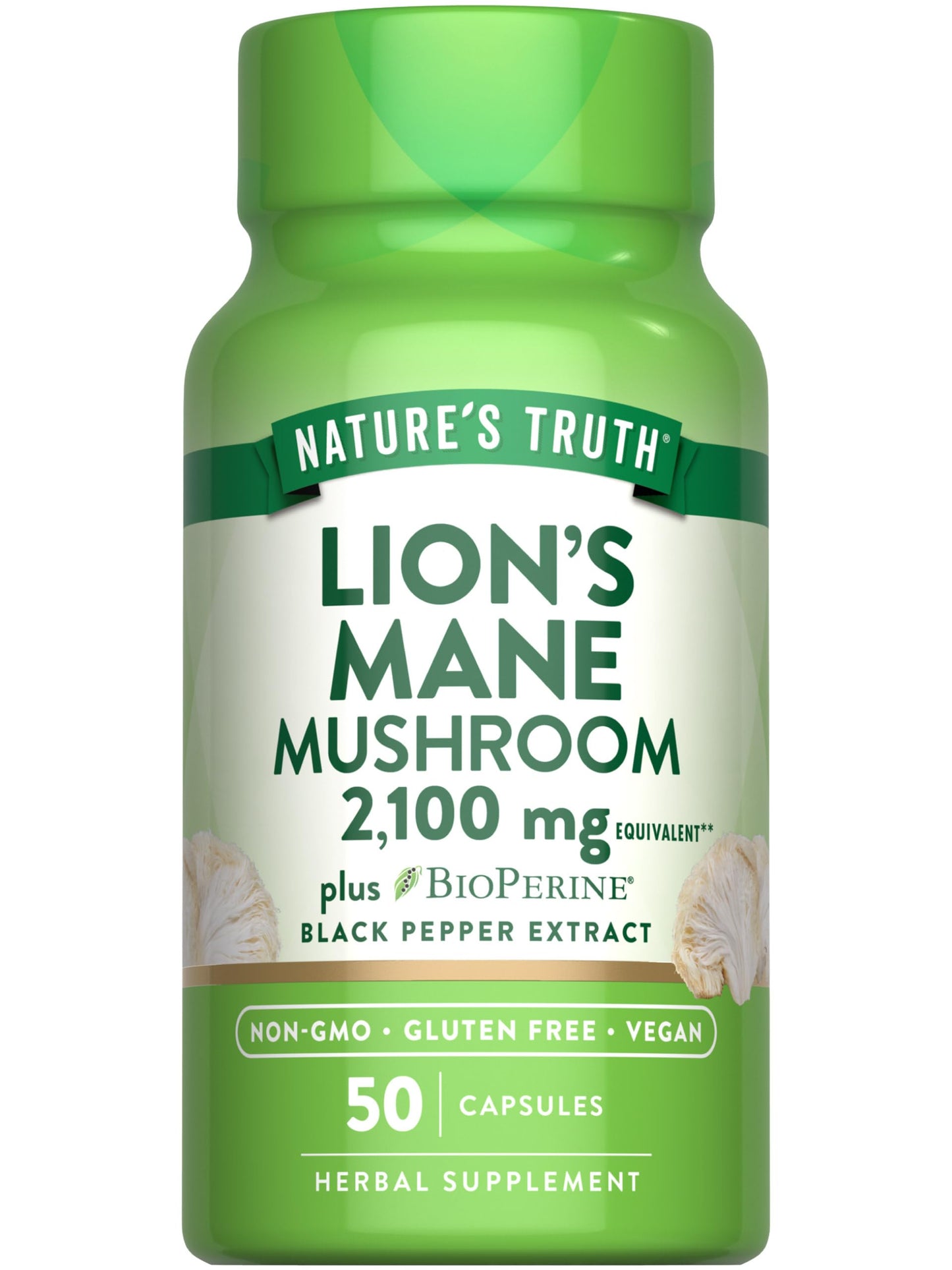 Nature's Truth Lions Mane Supplement Capsule, 1 Count