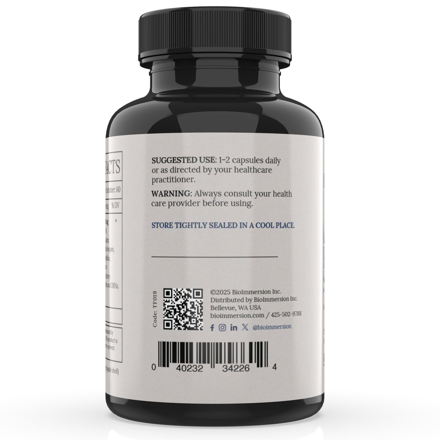 BioImmersion Cranberry Pomegranate Synbiotic 60 Capsules