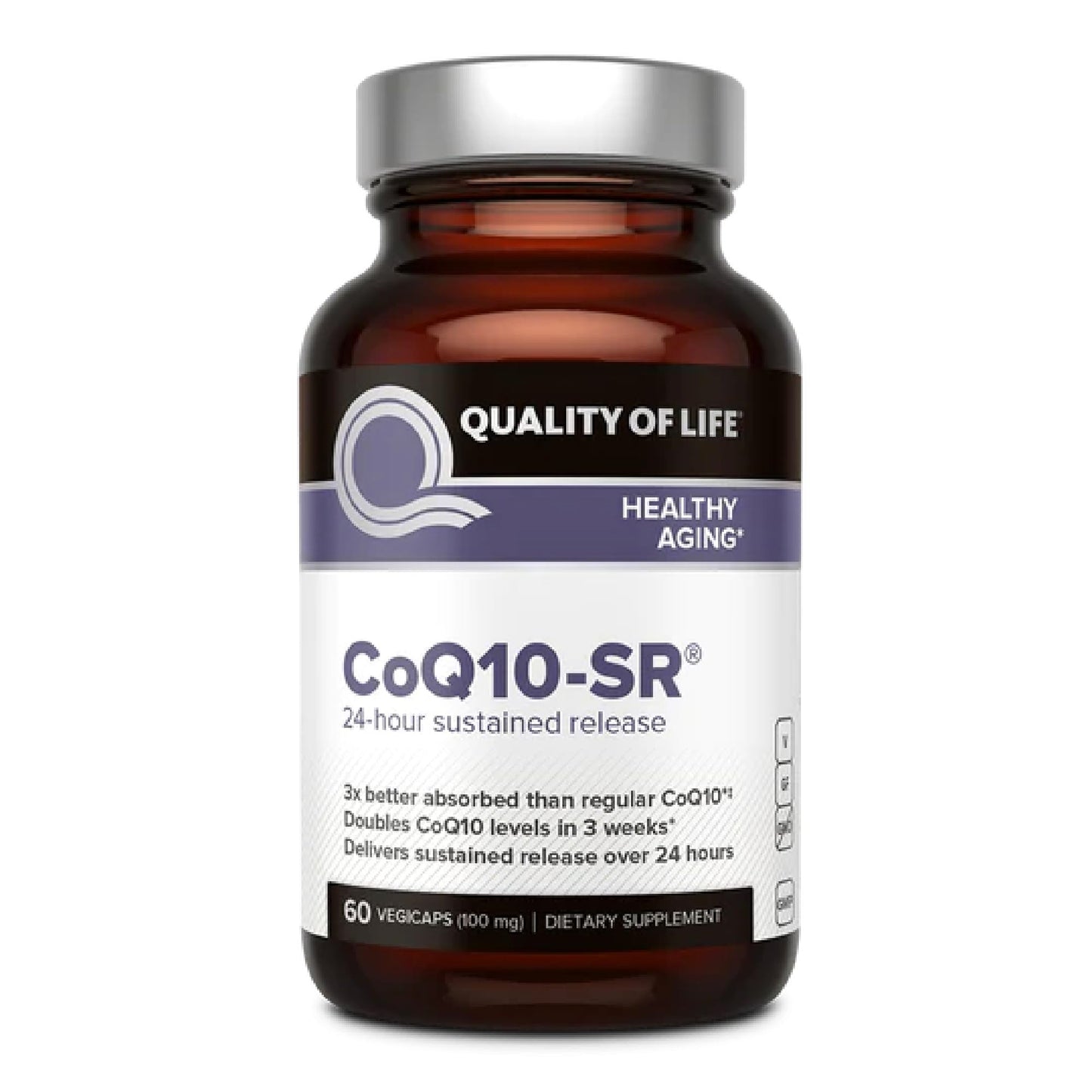 Quality of Life CoQ10 Sustained Release MicroActive Capsule, 60 Count