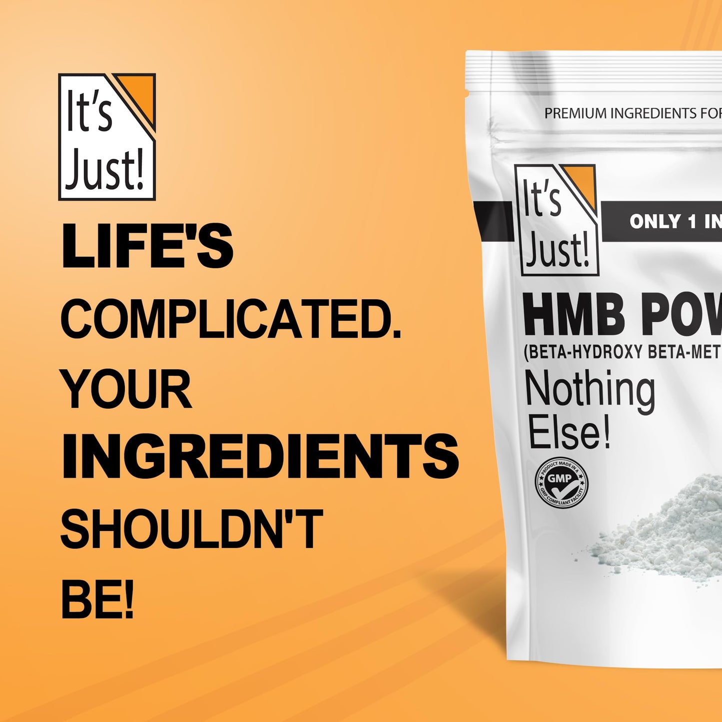 It's Just! HMB Powder, 8.8 oz
