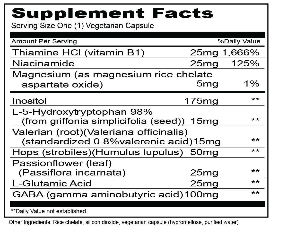 Priority One 5-Hydroxy GABA (Gamma Aminobutyric Acid) (5HTP) Capsules, 90 Count