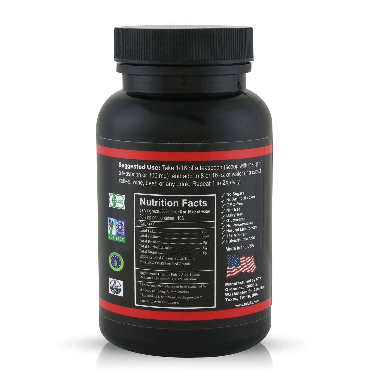 Fulvika 74+ Trace Mineral with Humic & Fulvic Acid Powder, 1.8 Ounce