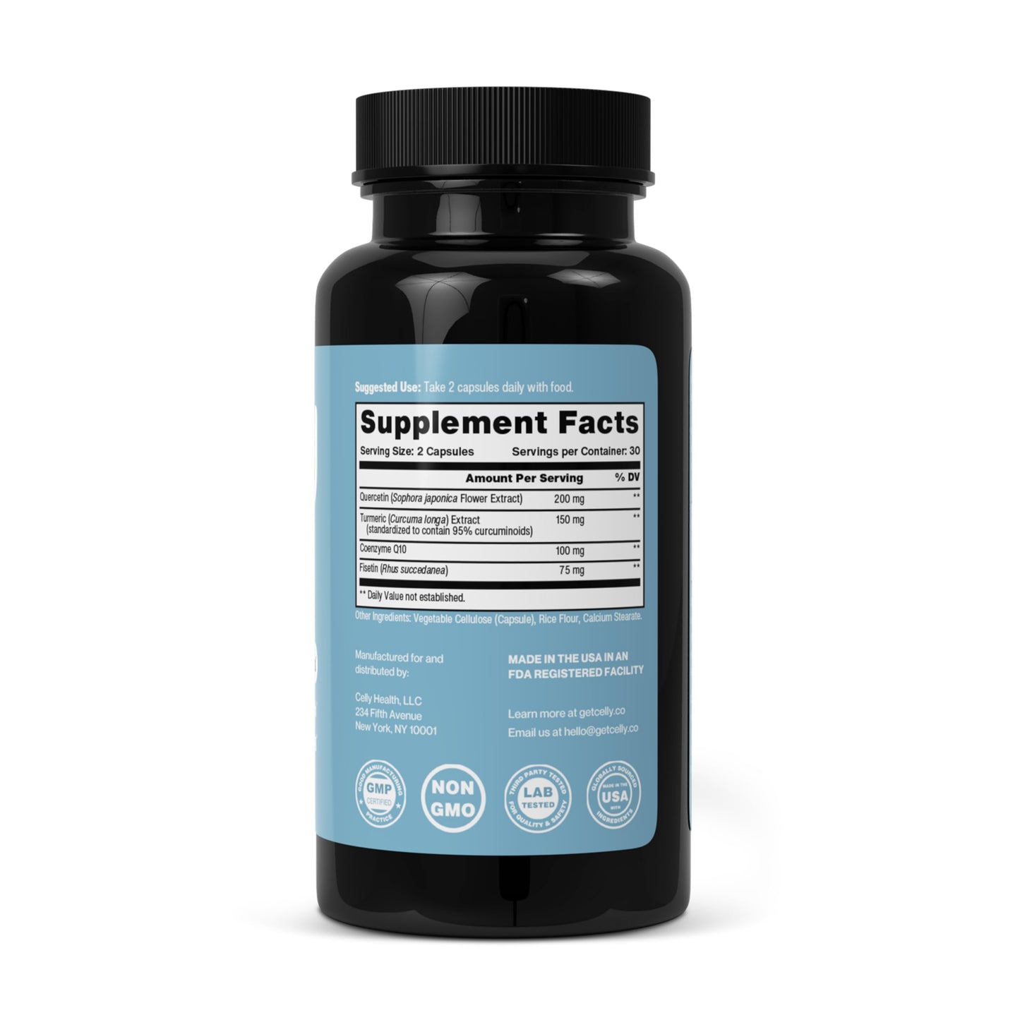 Celly Senolytic Complex Capsules 60 Count