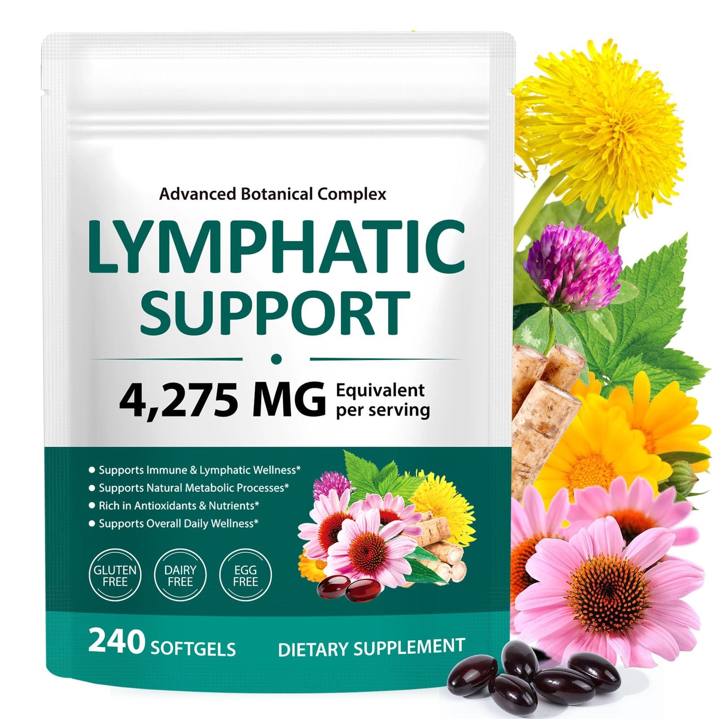 Chenyayun Lymphatic Drainage Supplements Softgels 240