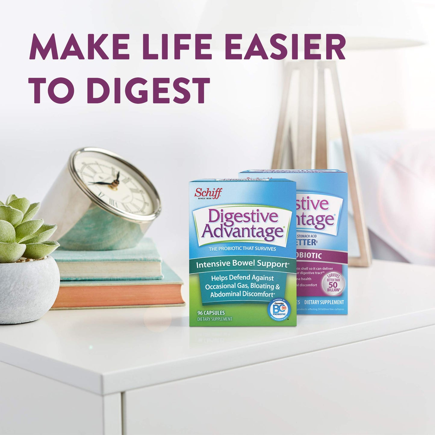 Digestive Advantage Intensive Bowel Support Probiotic Capsules 160 Count